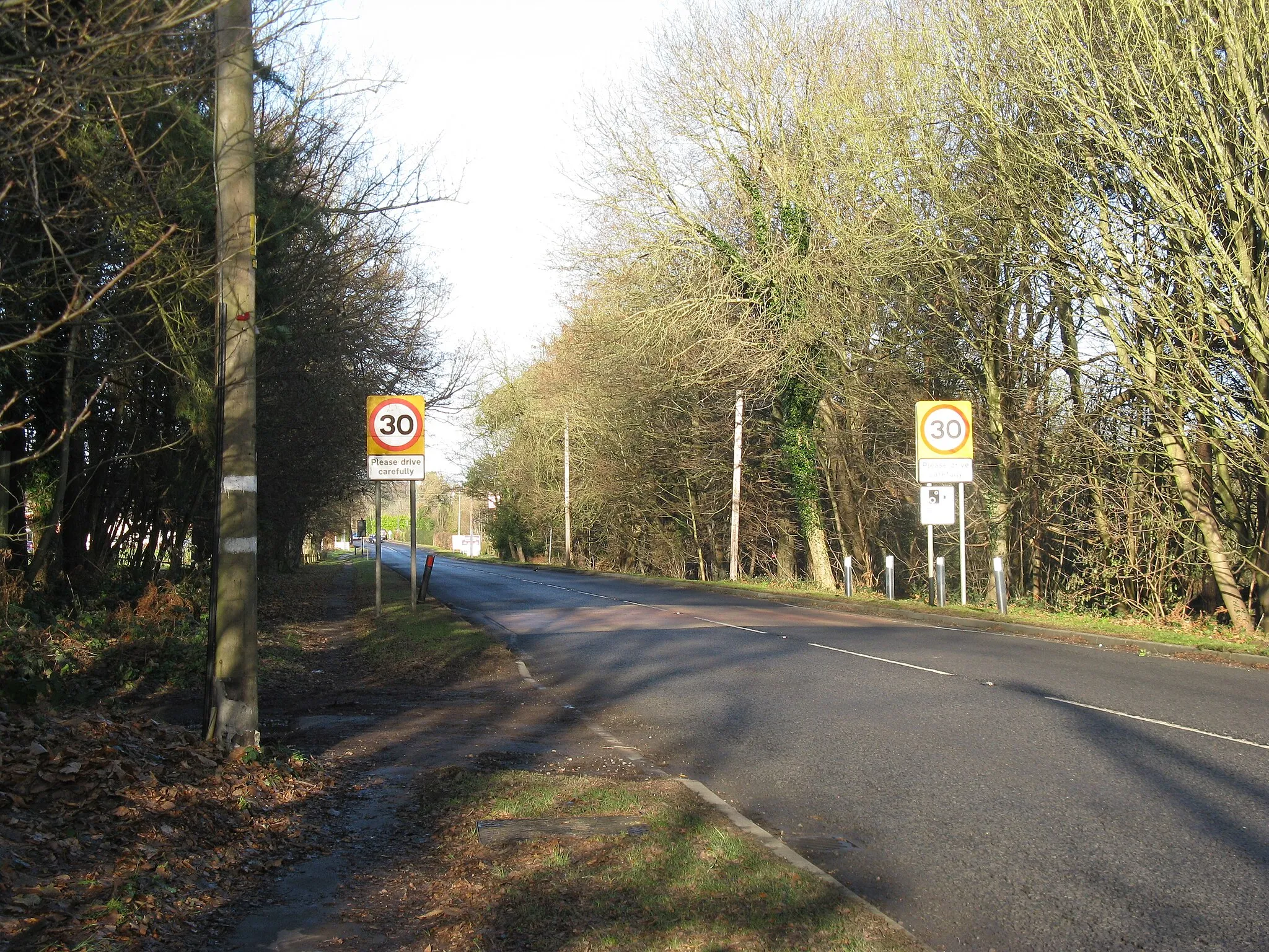 Photo showing: A22 north entering Nutley