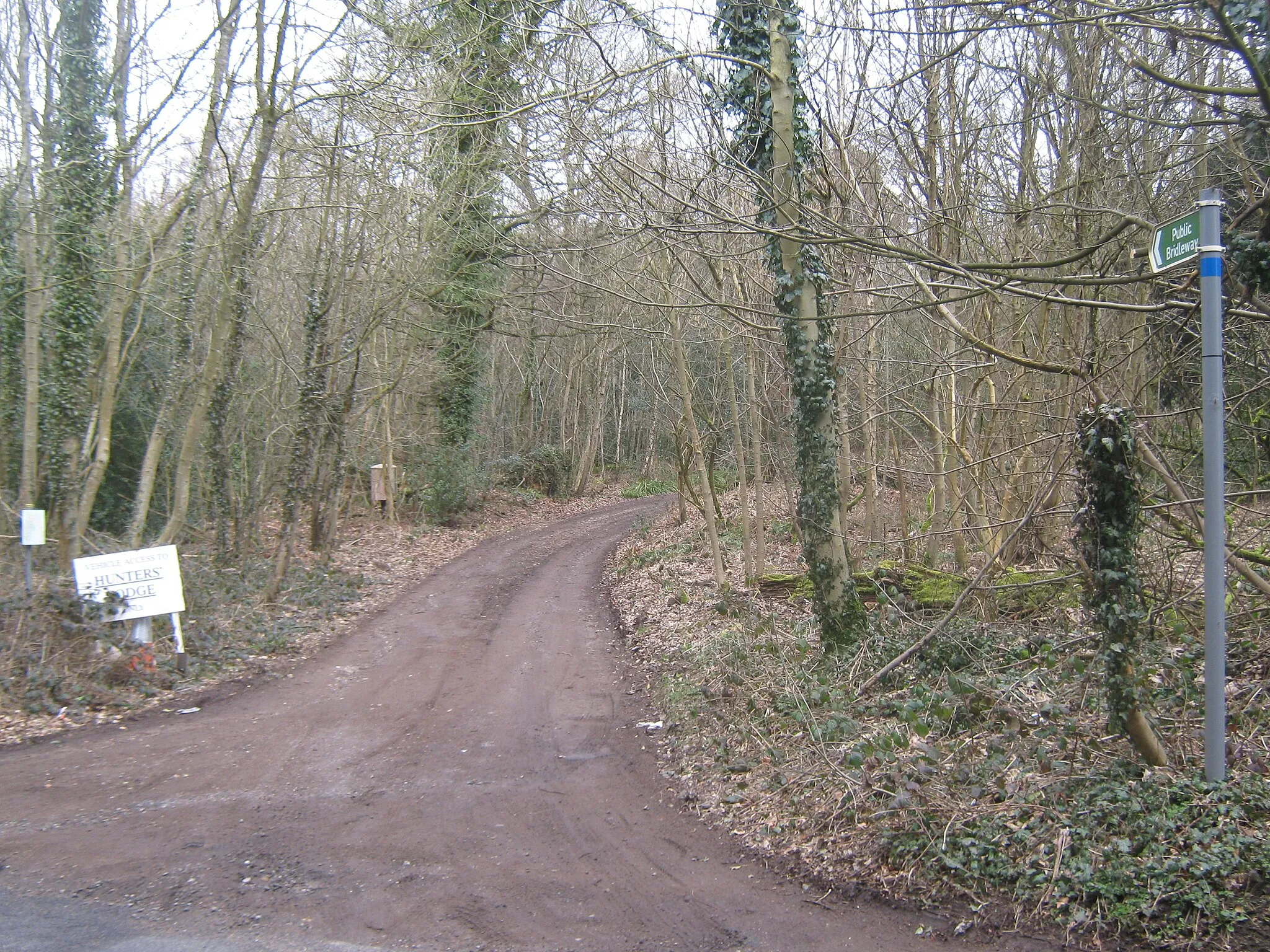 Photo showing: Bridleway on Goodley Stock Road This track leads through Crockenhill Common towards Crockham House.