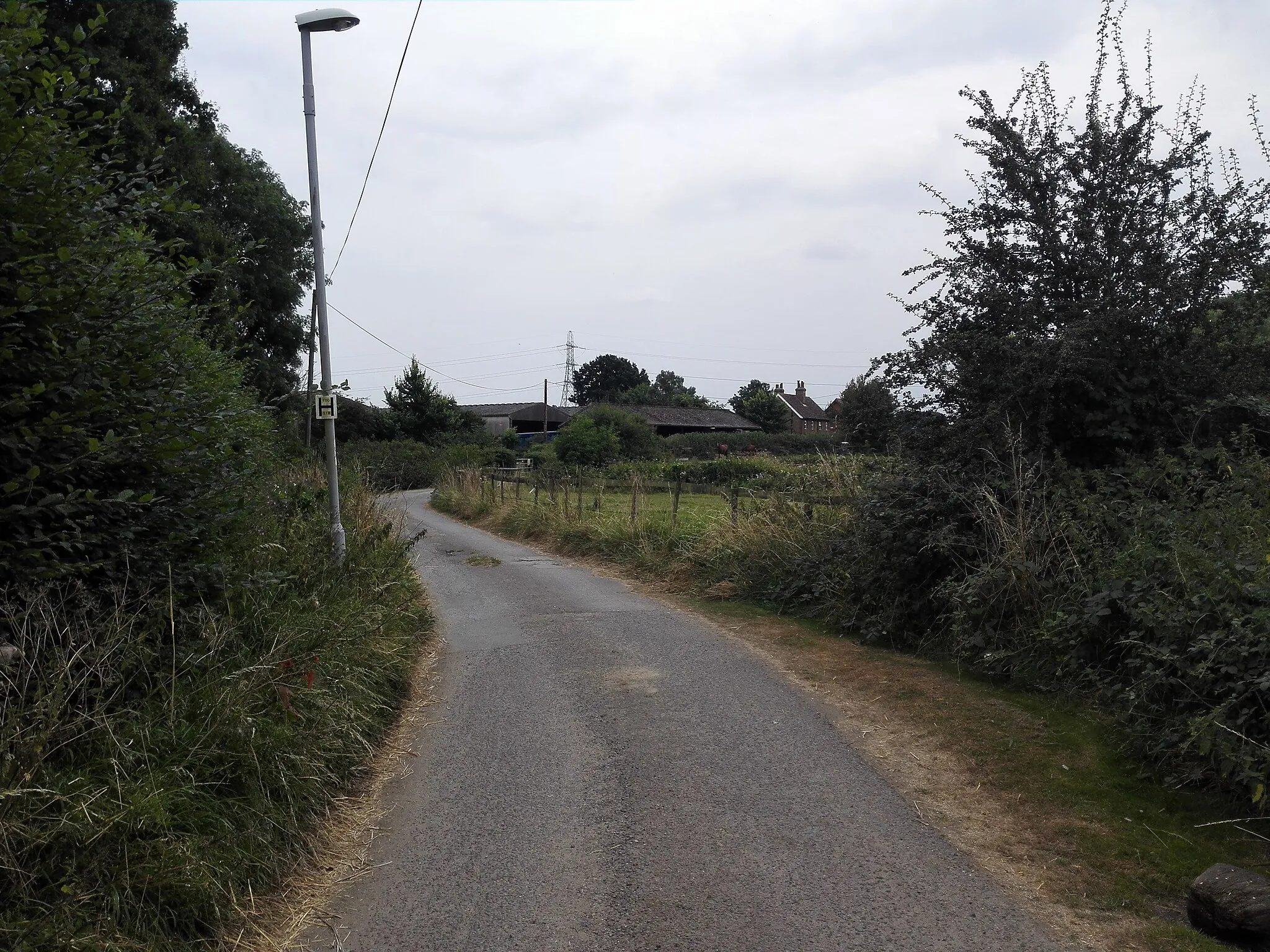 Photo showing: Chalky Lane to Park Farm