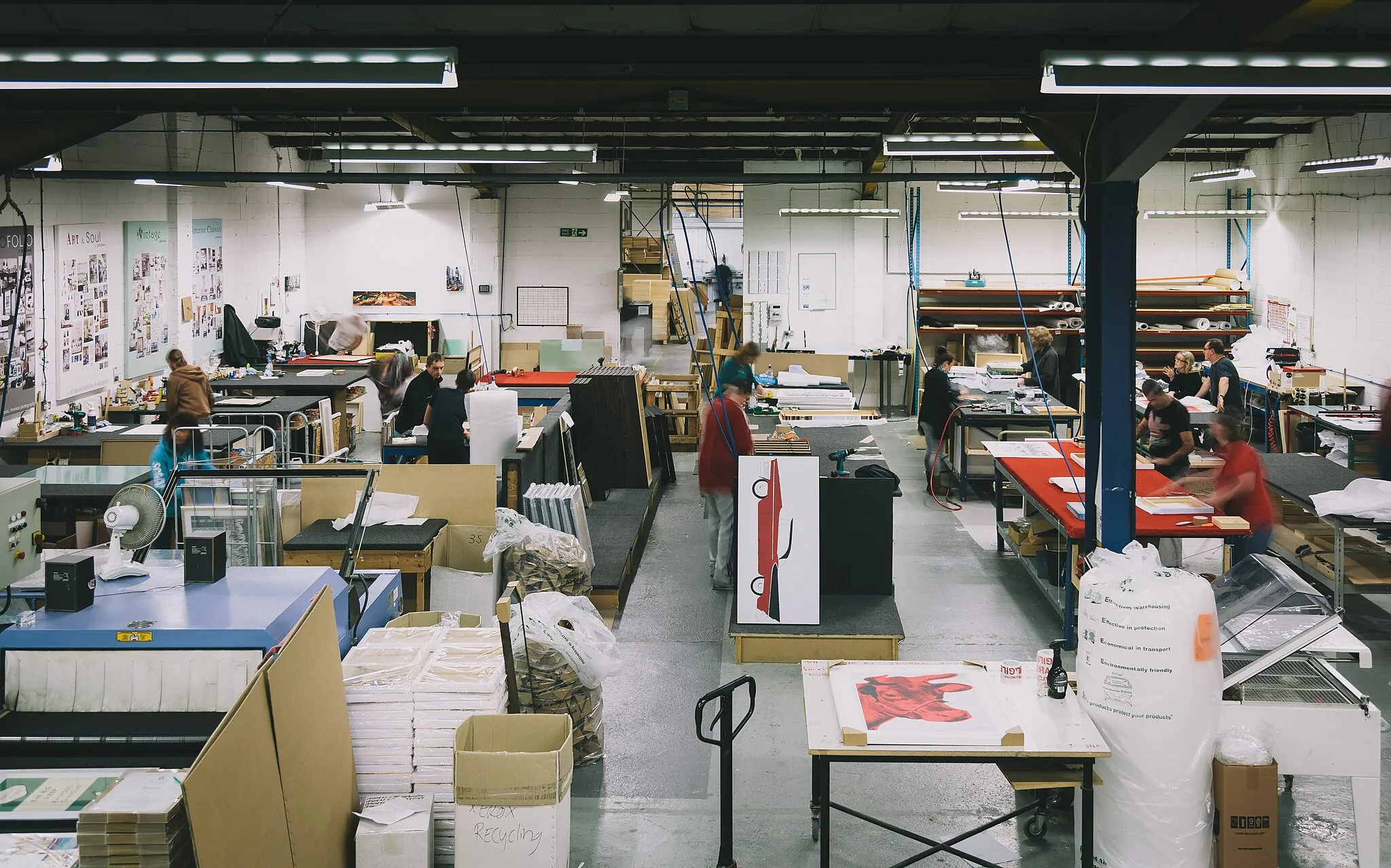 Photo showing: Inside the King & McGaw Warehouse in Newhaven