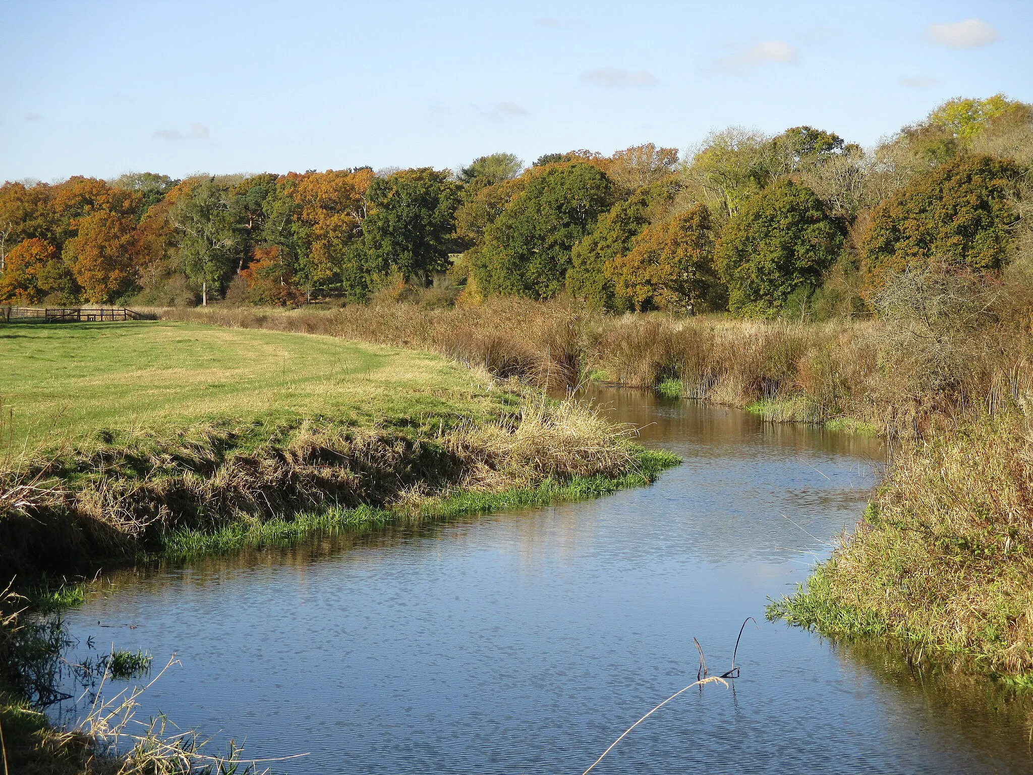 Photo showing: The river Adur between Shermanbury and Wineham, West Sussex