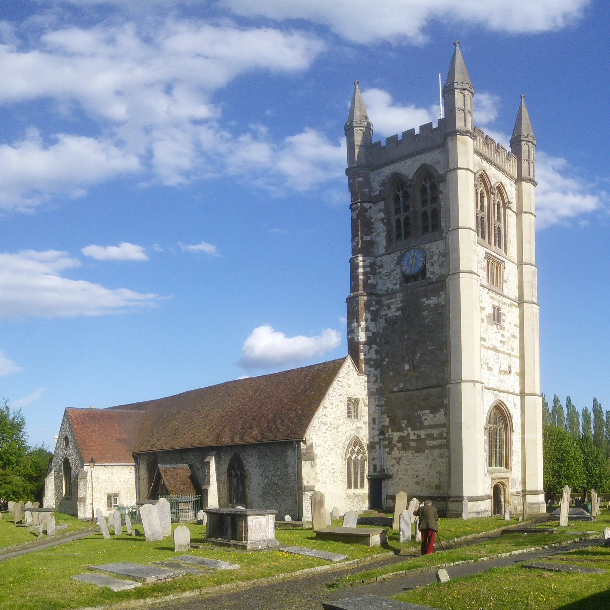 Photo showing: St Andrew's Church, West Street, Farnham, Borough of Waverley, Surrey, England.