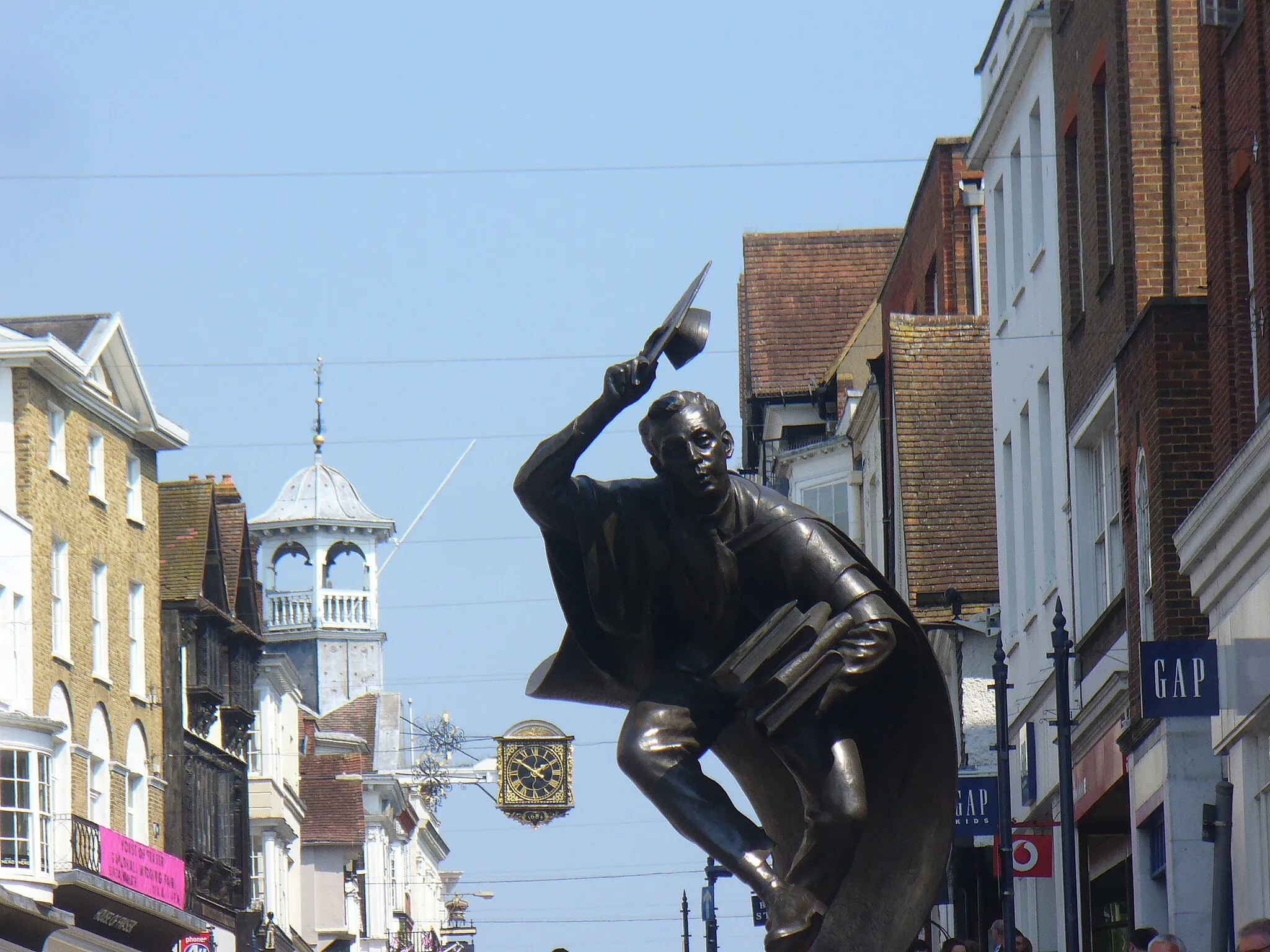 Photo showing: Clock and Scholar