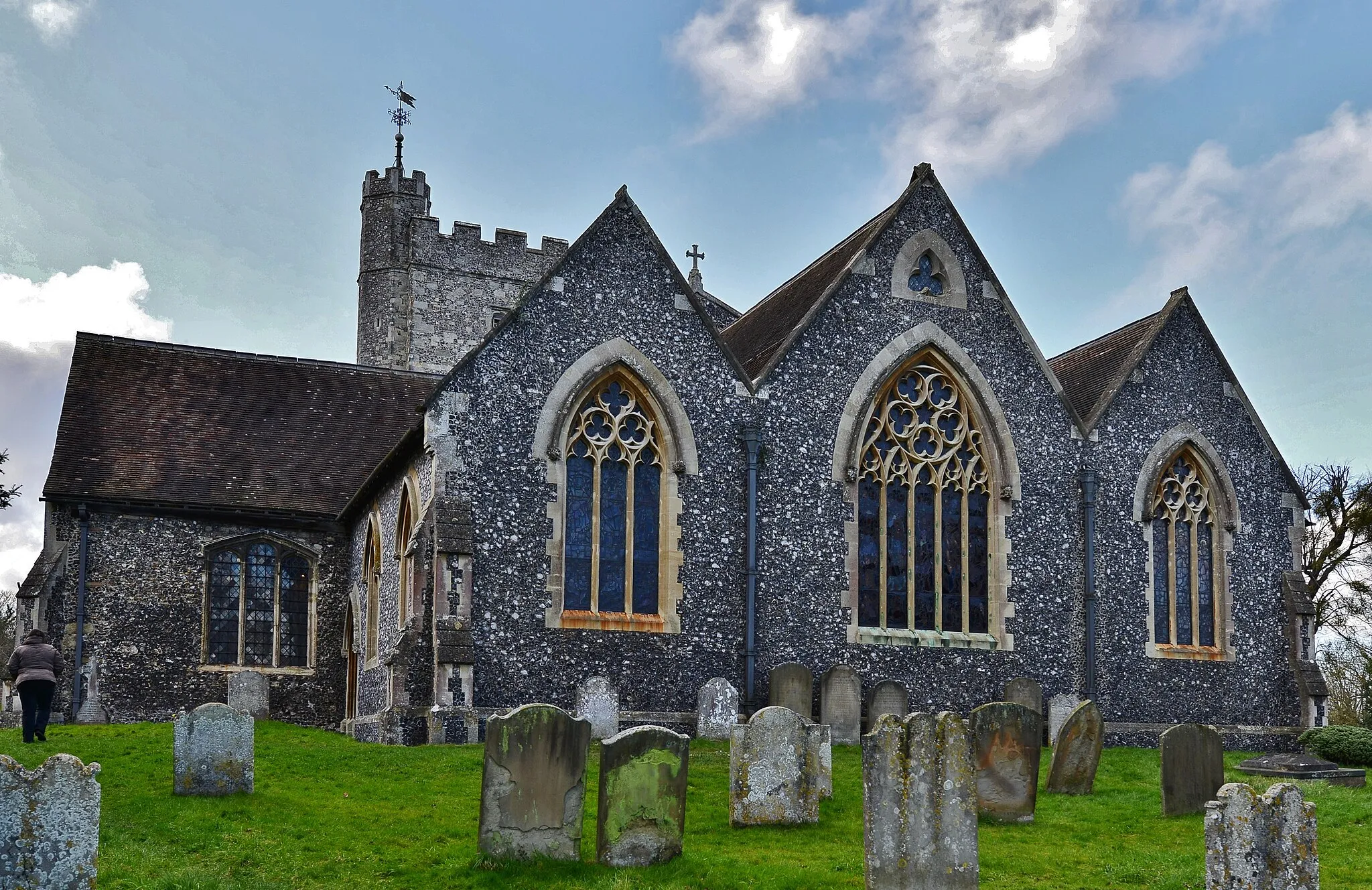 Photo showing: Chilham: St. Mary's Church: Eastern aspect