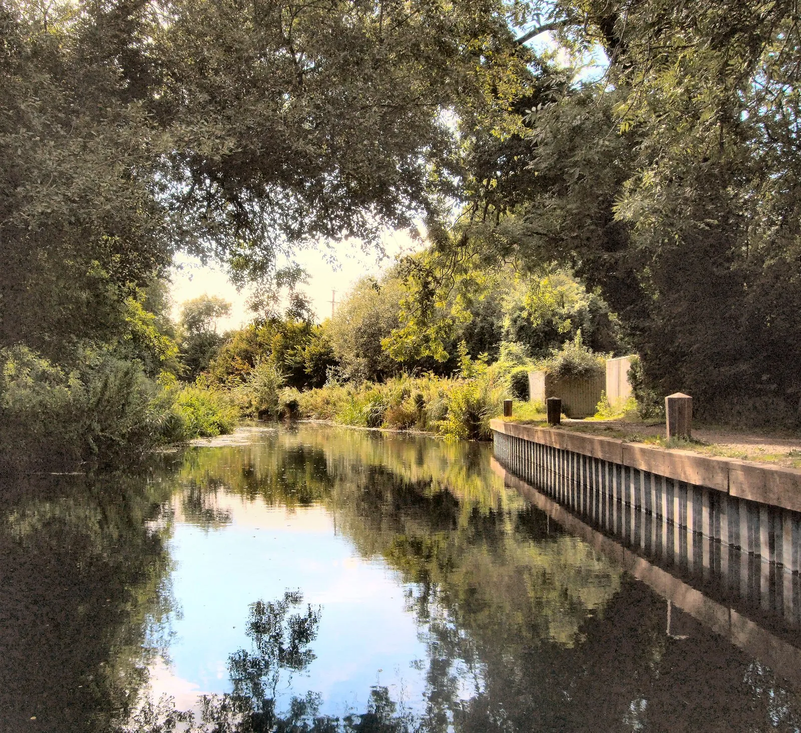 Photo showing: Basingstoke Canal near Odiham castle