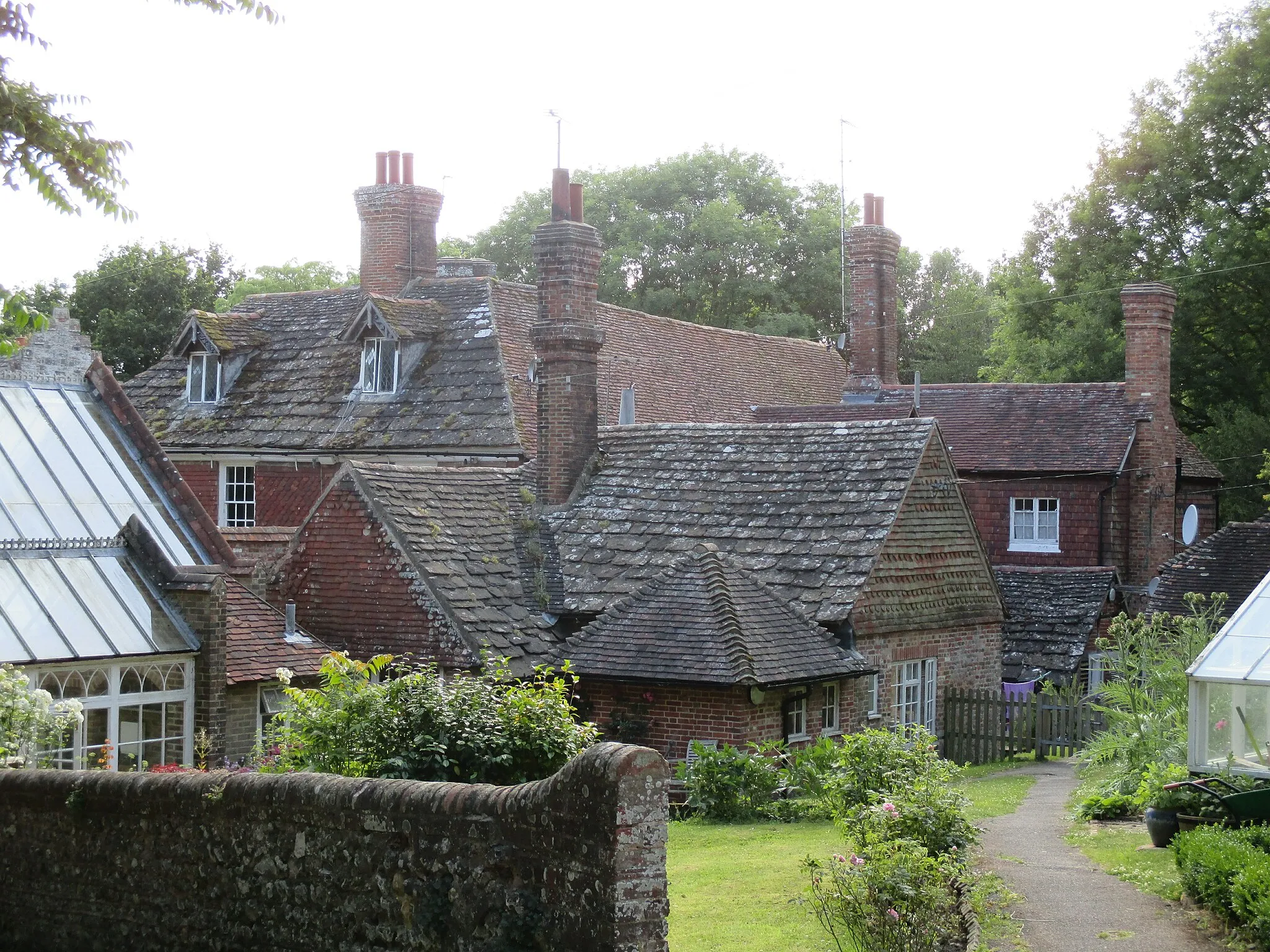 Photo showing: Hickstead Place, Twineham, West Sussex, photographed from the north-east.