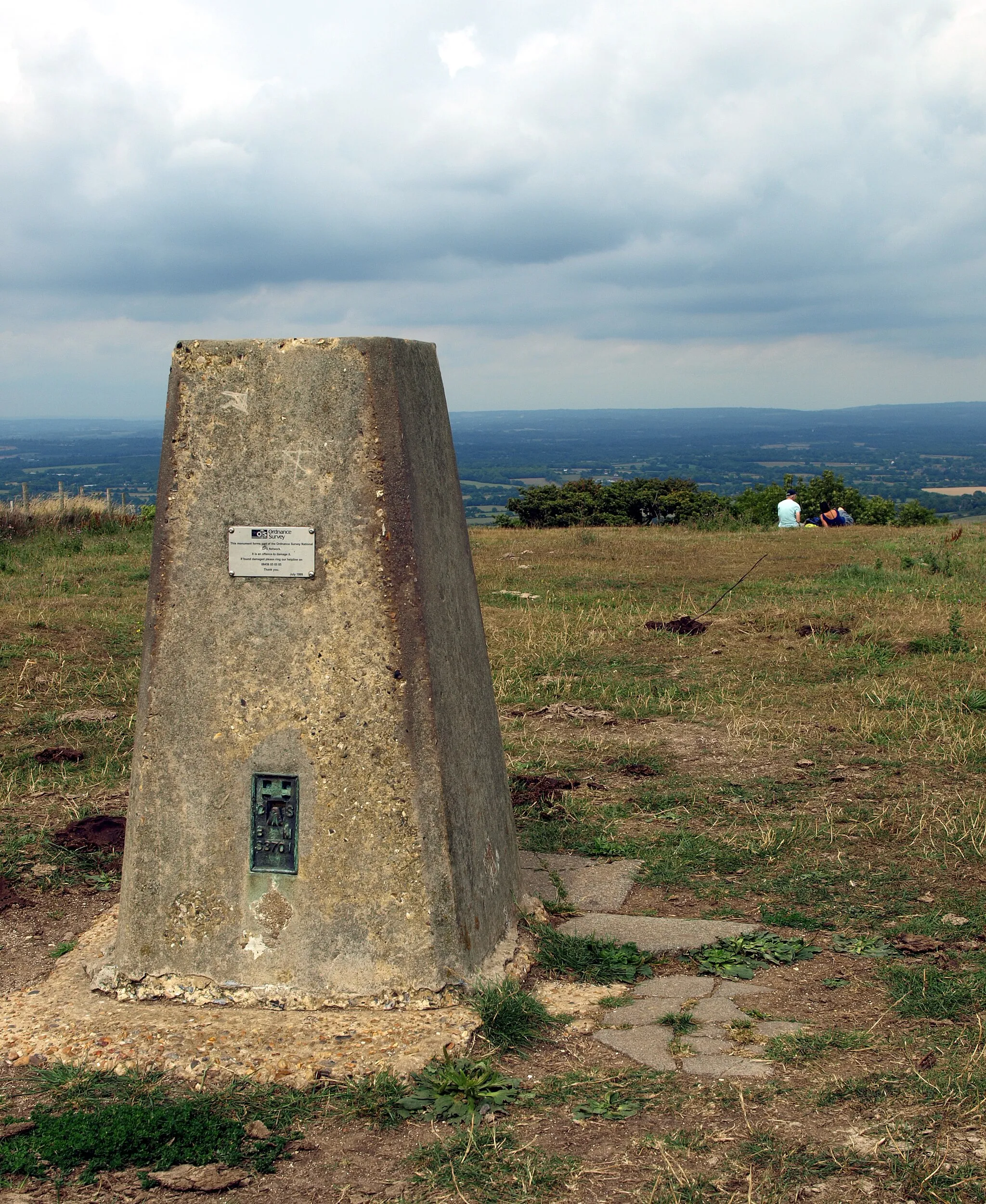 Photo showing: Trig Point at Ditchling Beacon