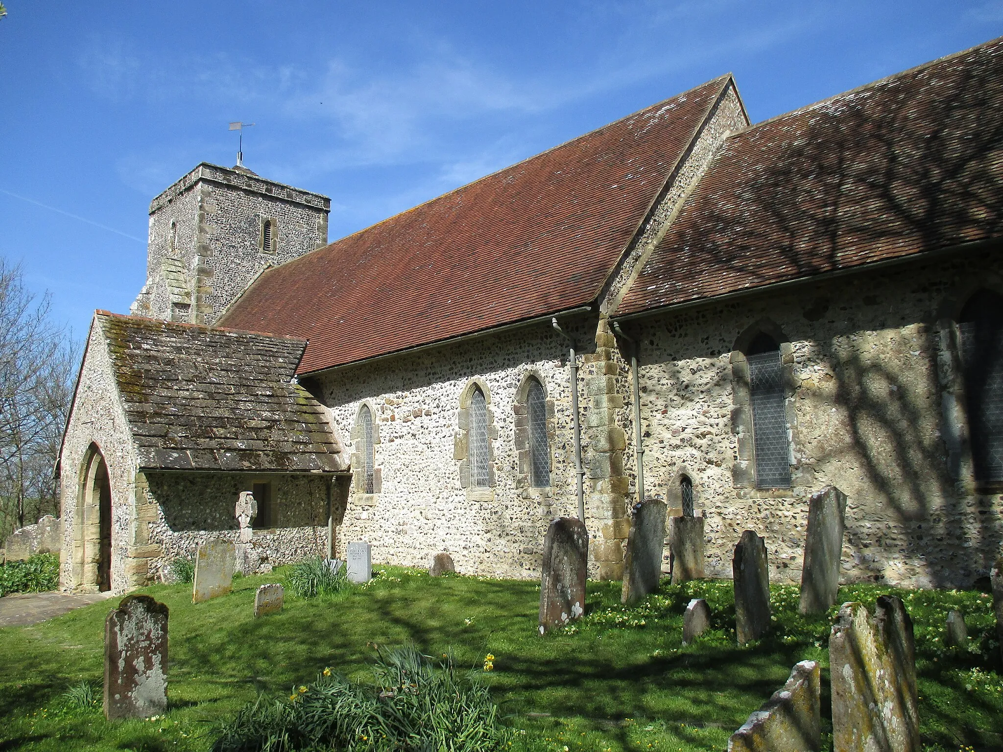 Photo showing: St. Andrew's Church, Edburton, West Sussex, seen from the south-east.