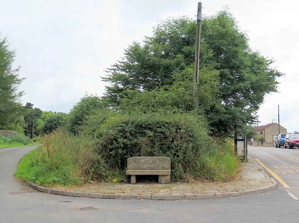 Photo showing: Stone bench, Burn Houses