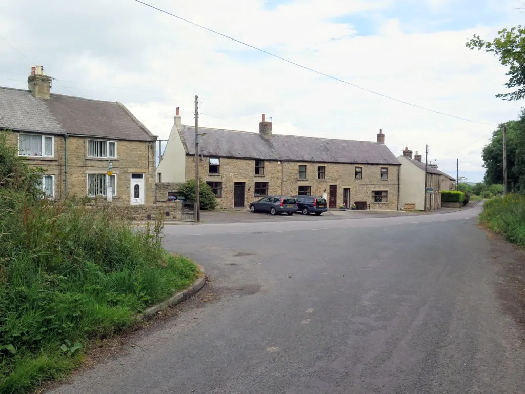 Photo showing: Road junction at Burnt Houses