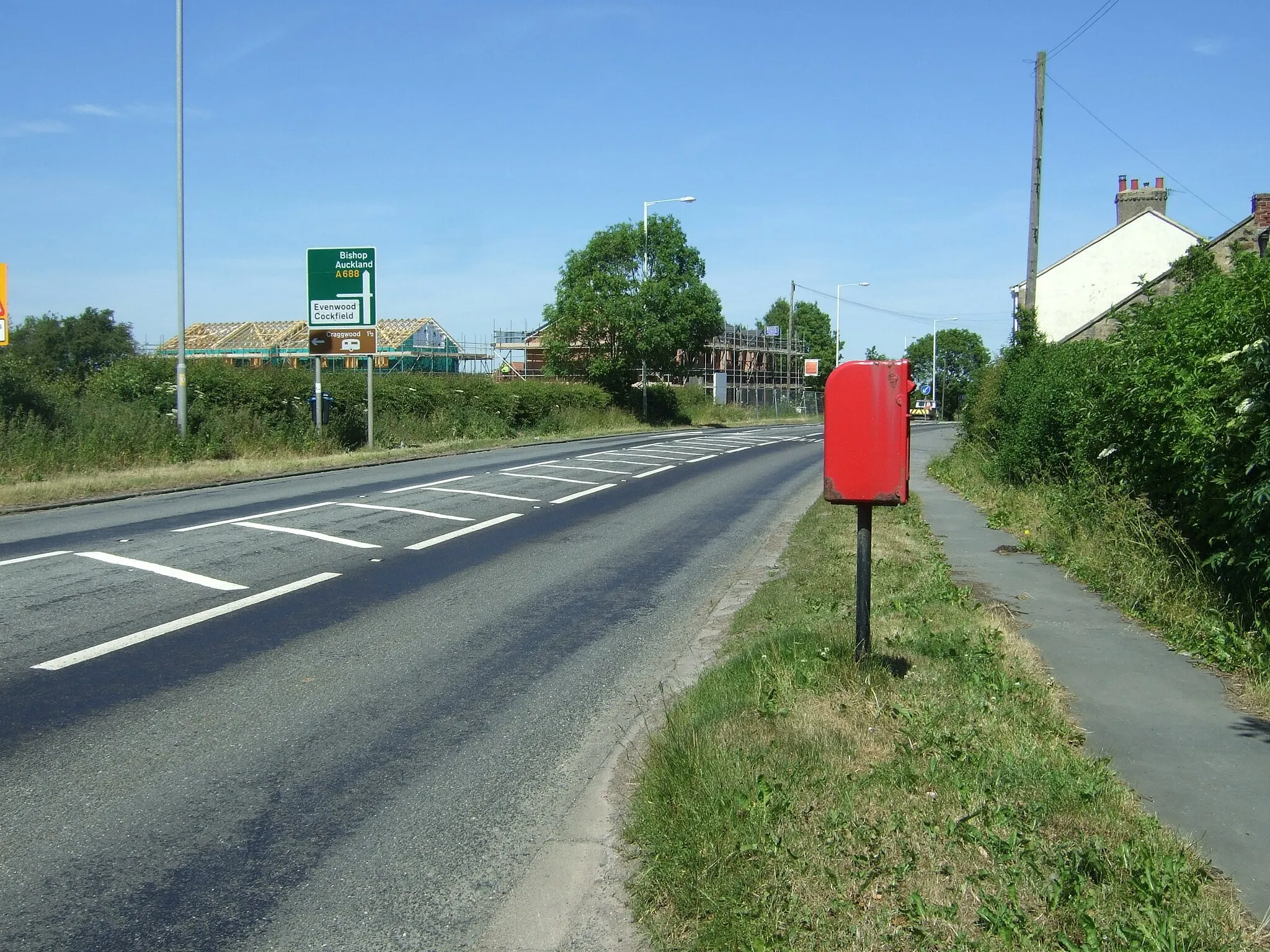 Photo showing: A688, Evenwood Gate