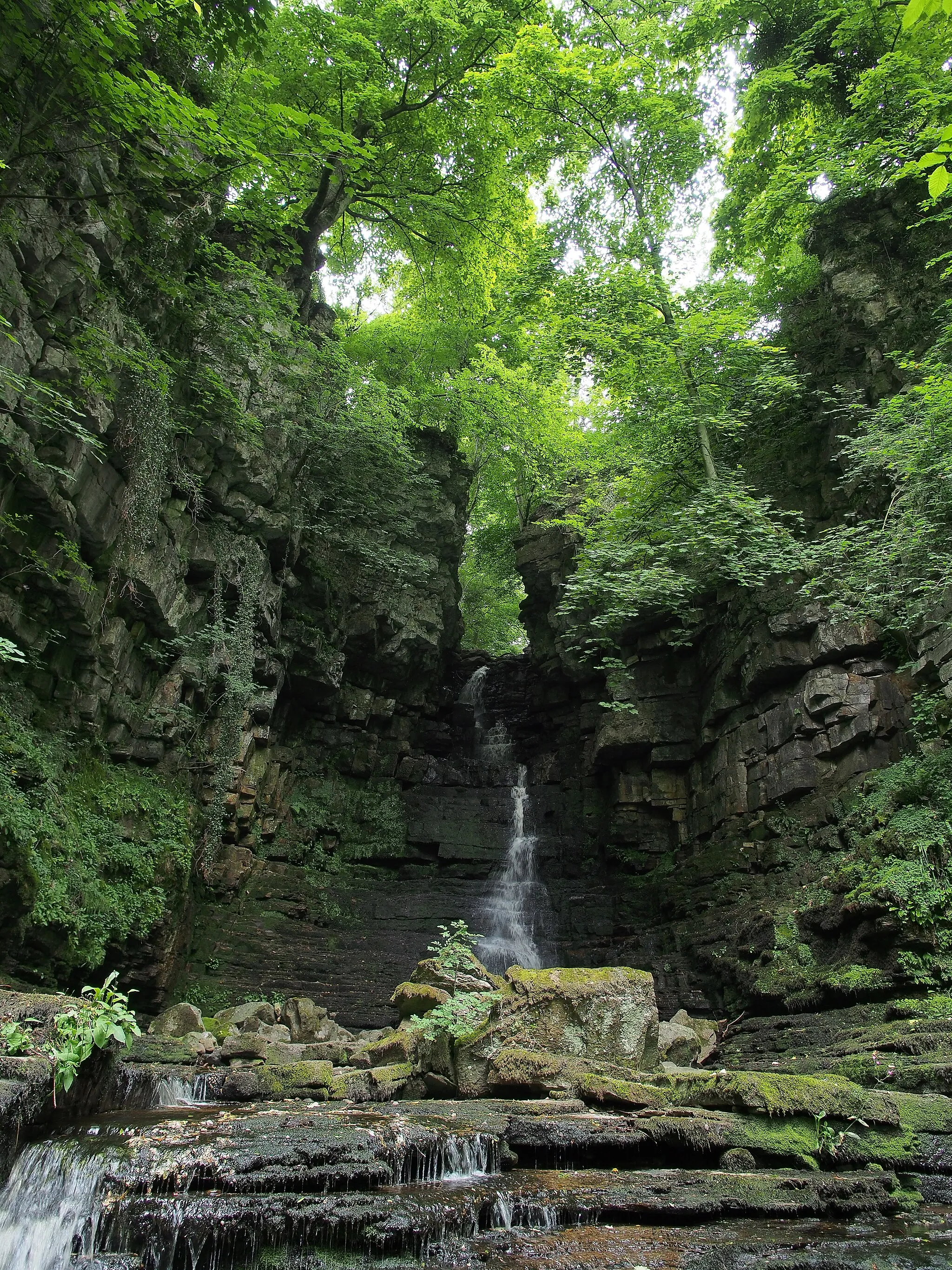 Photo showing: Mill Gill Force near Askrigg village, Wensleydale