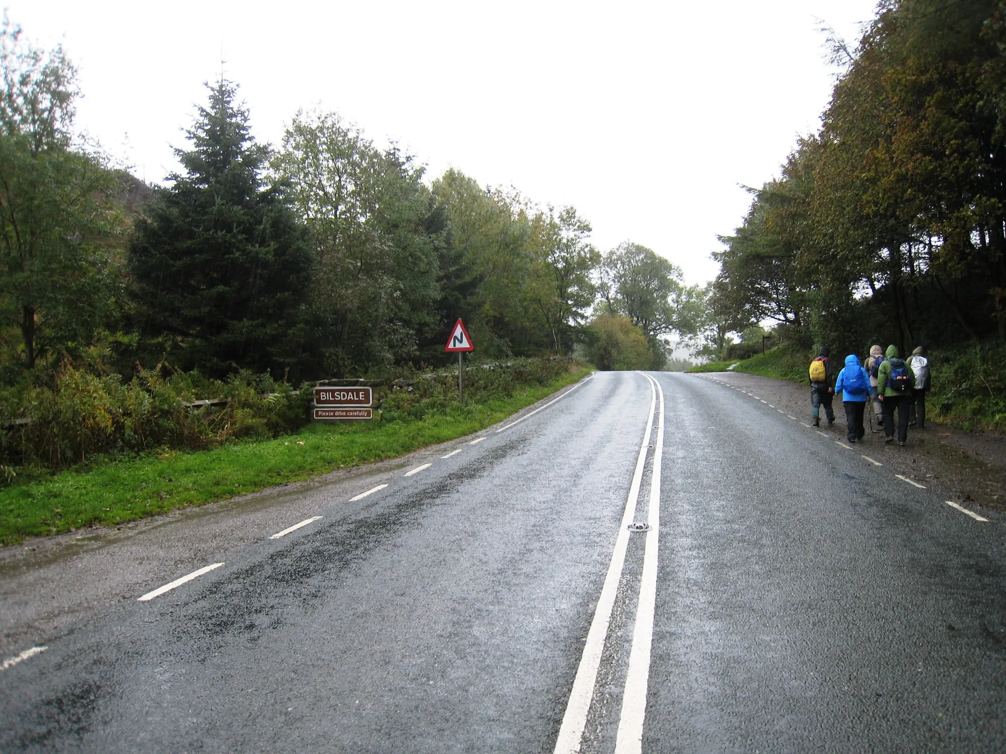 Photo showing: The B1257 road near Clay Bank Car Park