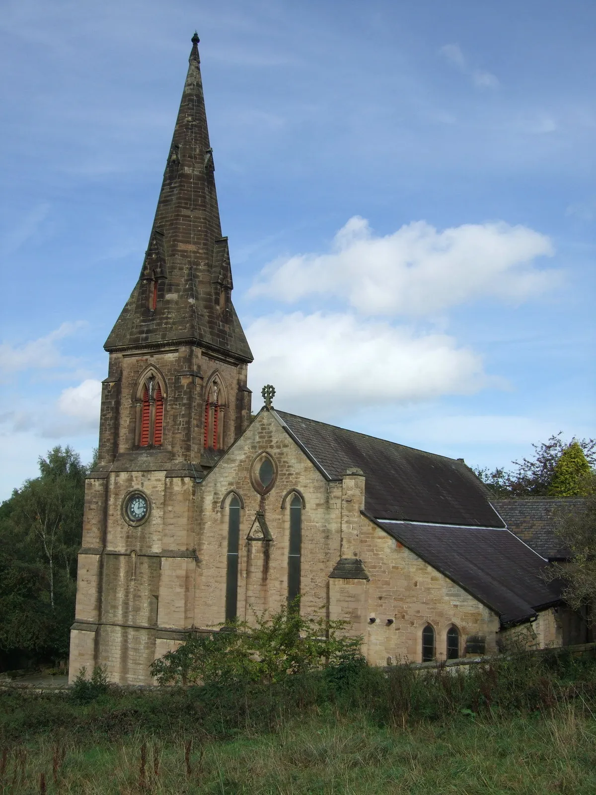 Photo showing: St Cuthbert's parish church, Benfieldside, Shotley Bridge, County Durham, seen from the south