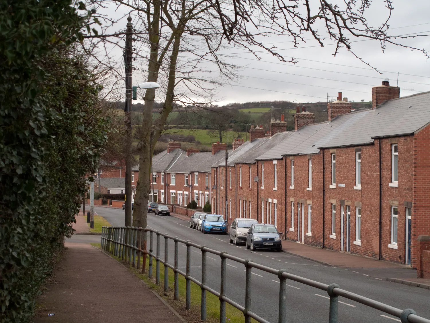 Photo showing: Terraced housing in Kibblesworth