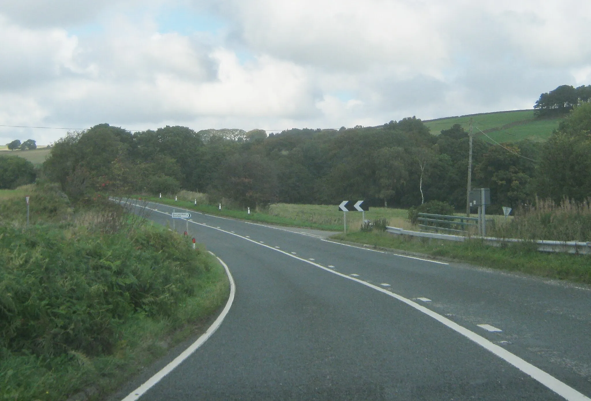 Photo showing: A68 at Denehouse bridge