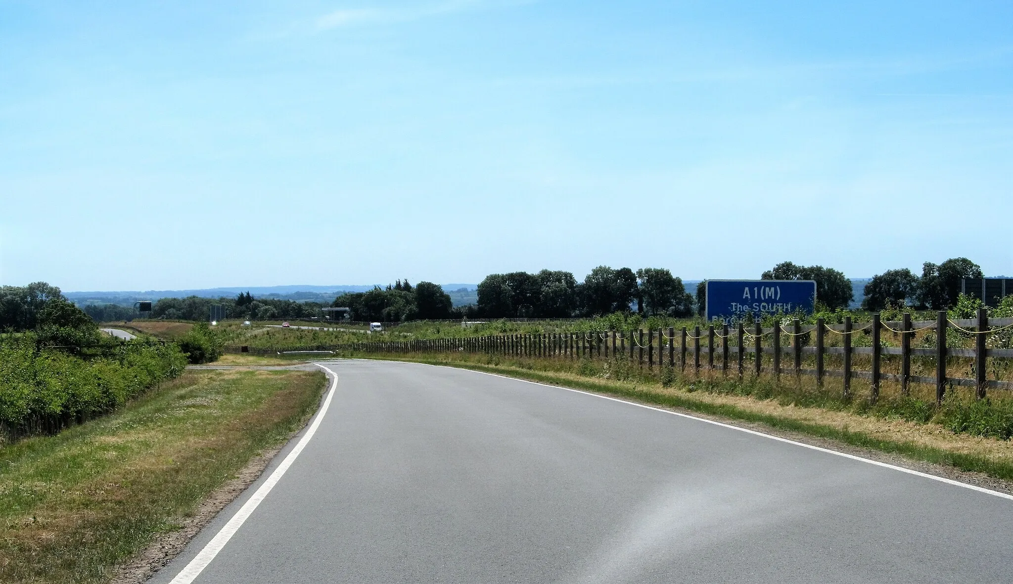 Photo showing: A new stretch of road