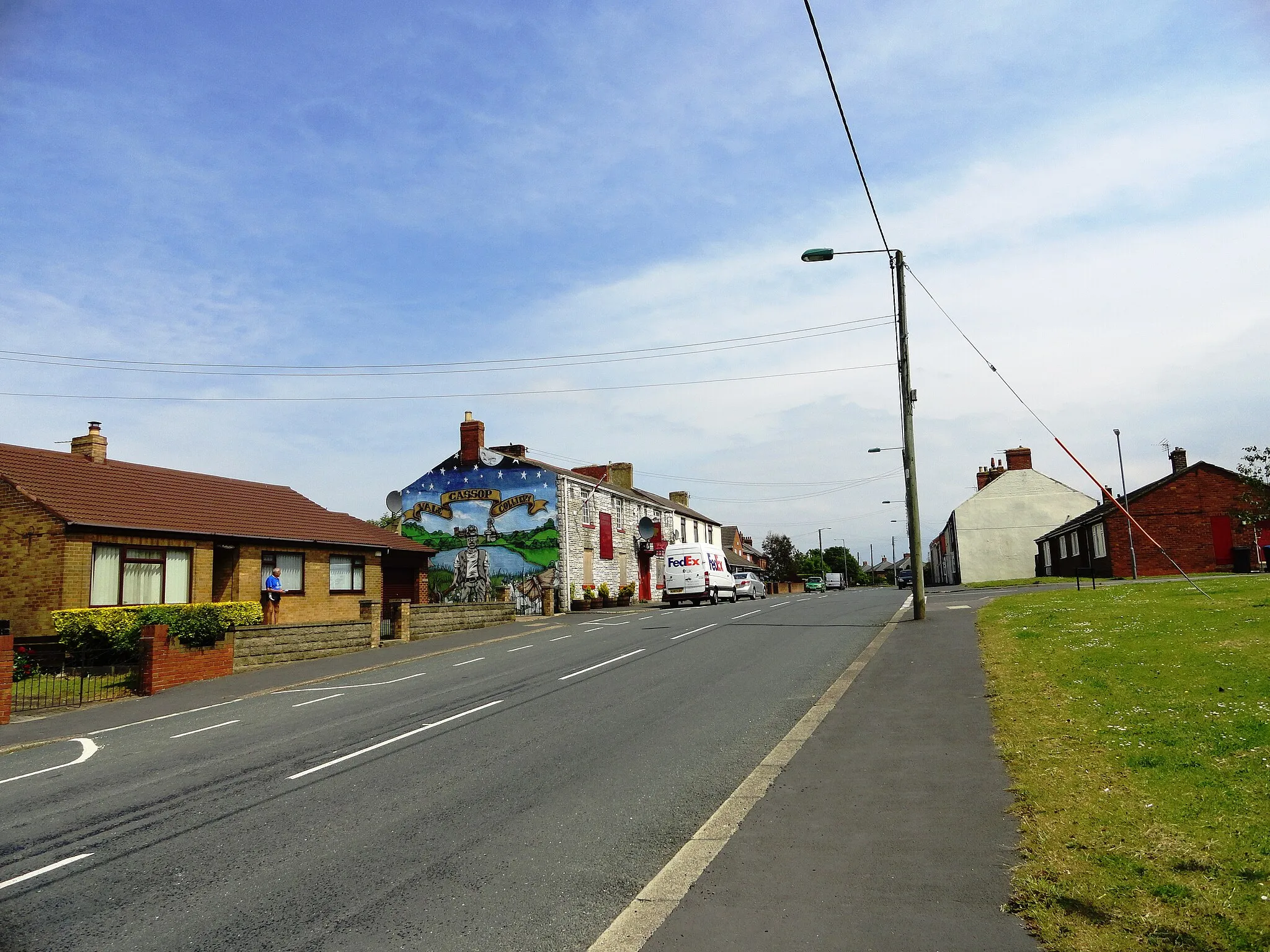 Photo showing: Village street in Cassop
