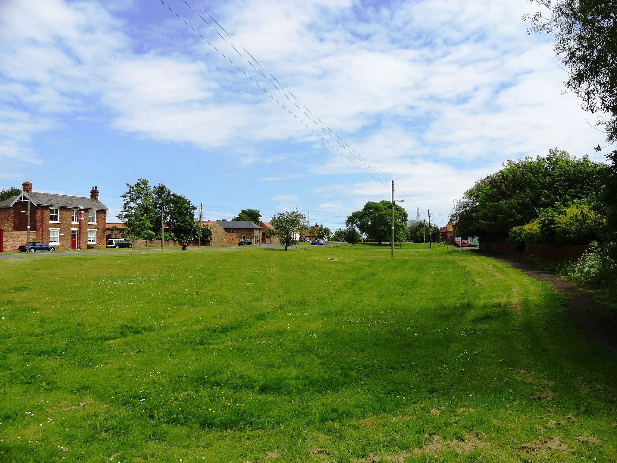 Photo showing: View of the village green at Cowpen Bewley