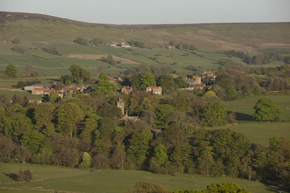 Photo showing: Westerdale village and part of the dale.