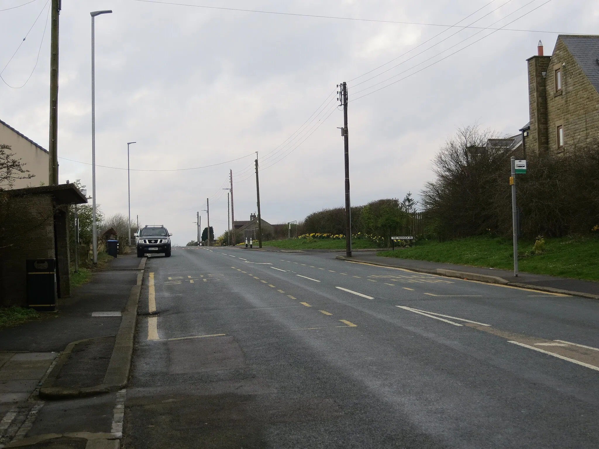 Photo showing: Front Street (B6299) in Sunniside