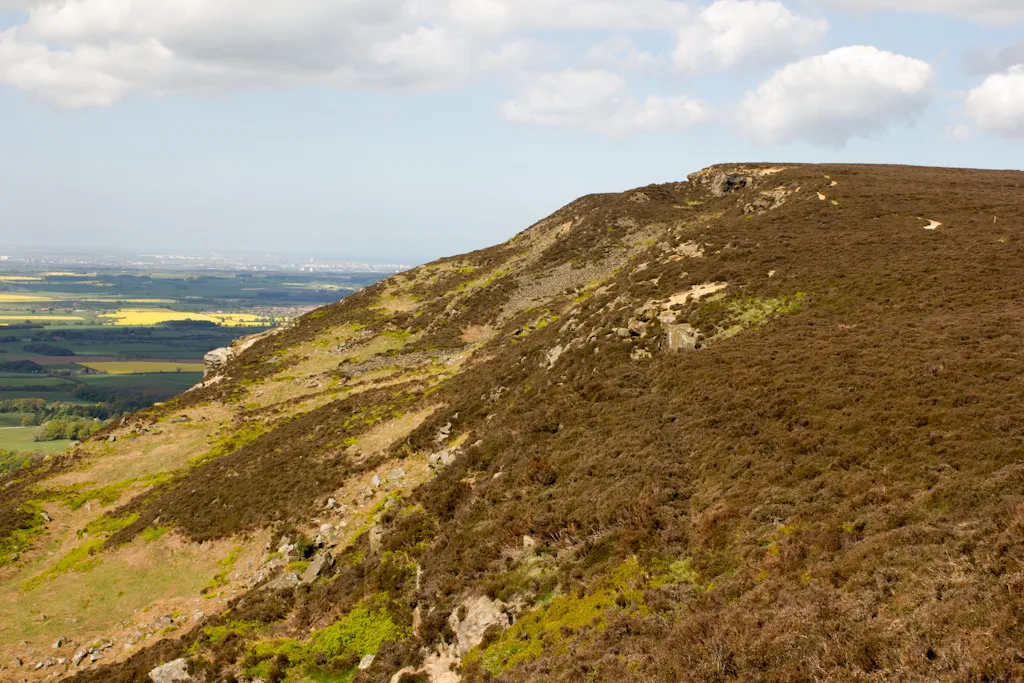 Photo showing: Steep north-west face of Carlton Bank, taken 2011.