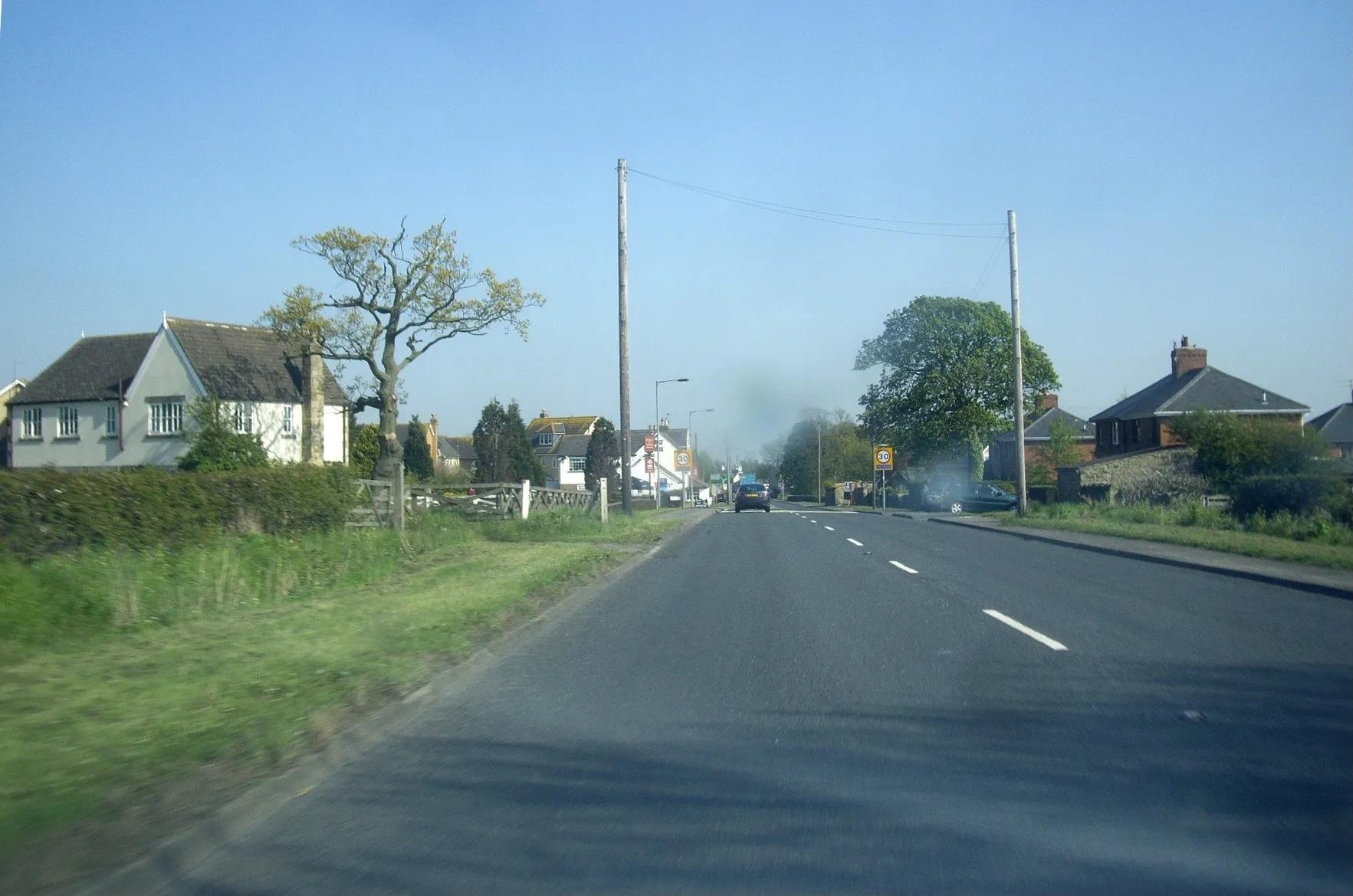 Photo showing: A68 approaching Fir Tree village