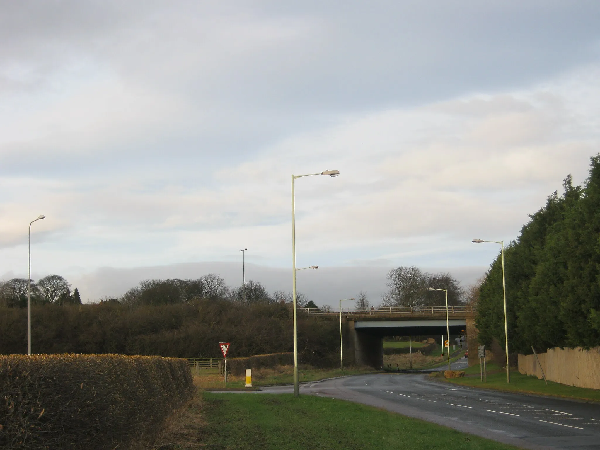 Photo showing: Bridge carrying the A66 over Sadberge Road