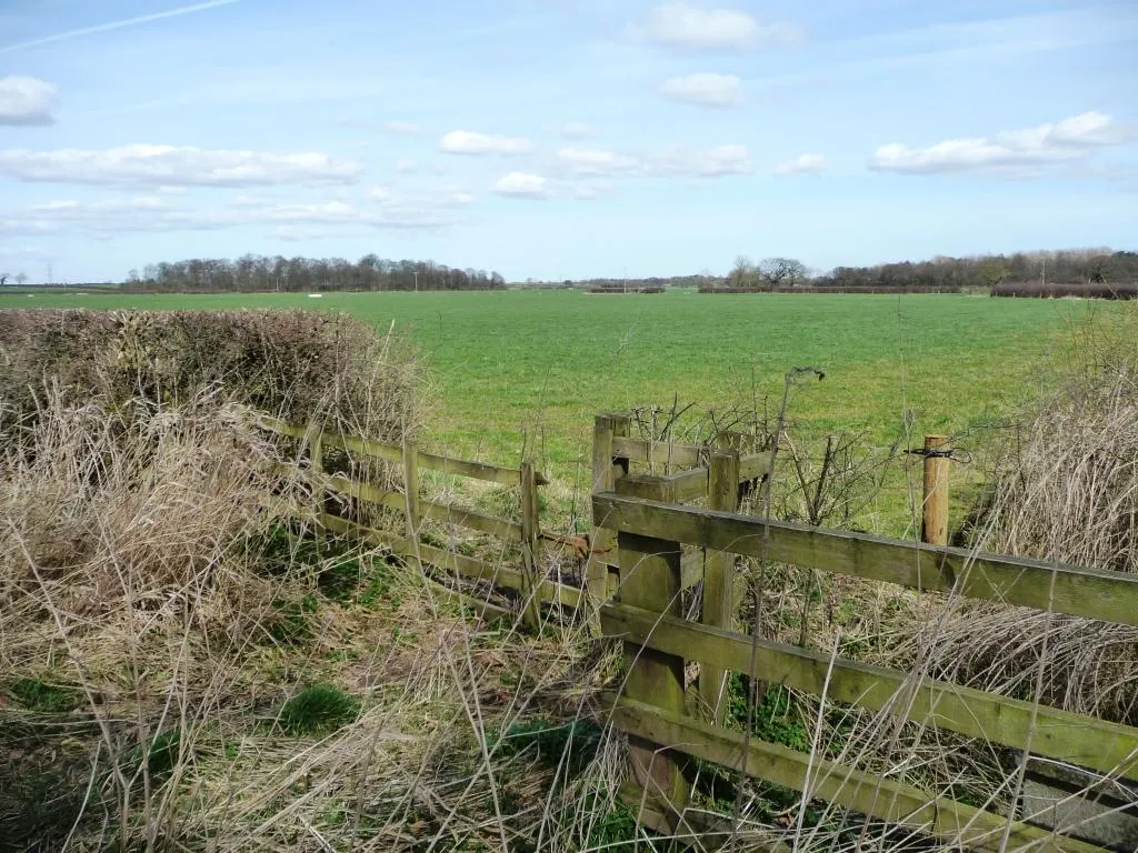 Photo showing: Drained farmland north of Lime Bridge