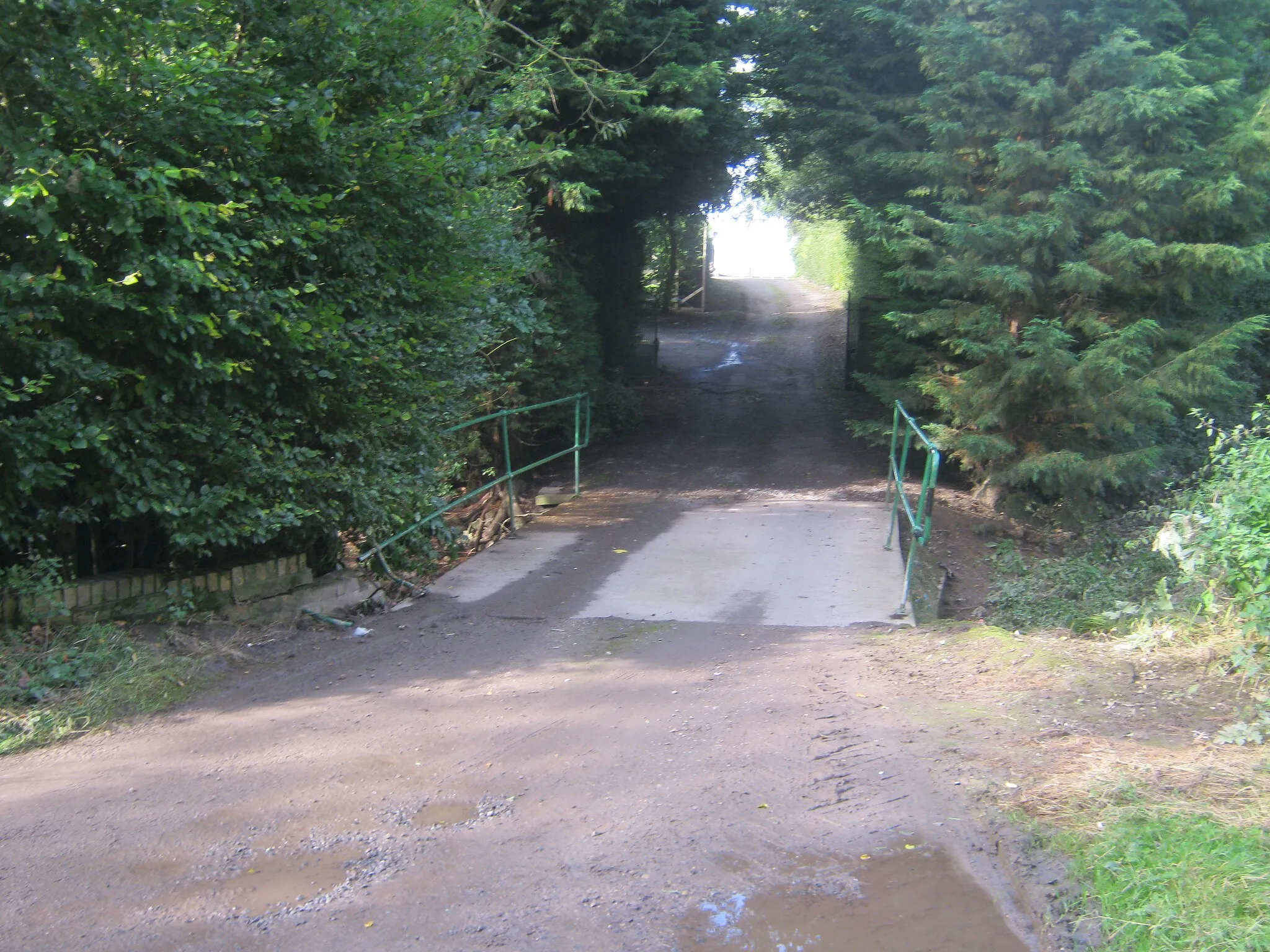 Photo showing: Access bridge over Dene Beck for Clova House
