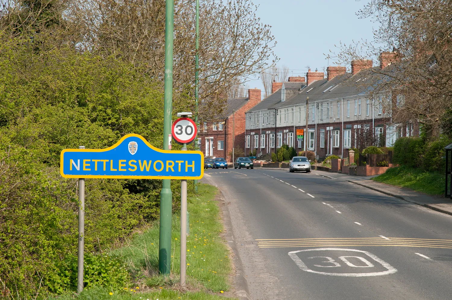 Photo showing: B6312 entering Nettlesworth