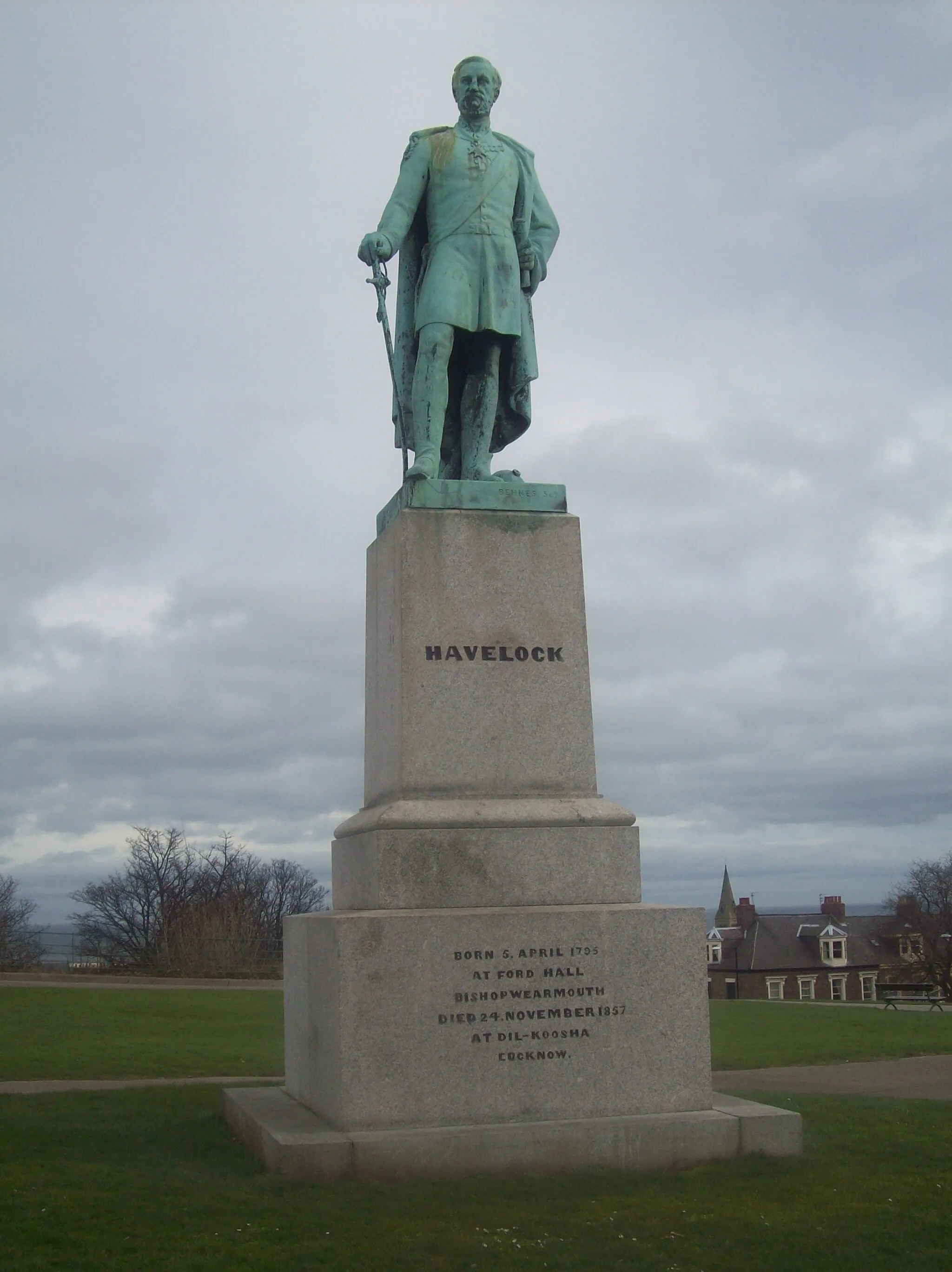 Photo showing: Statue of Henry Havelock in Mowbray Park, Sunderland.