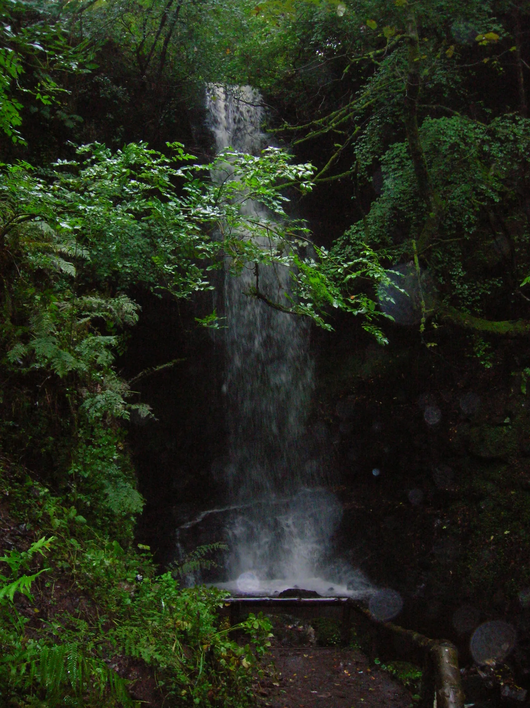 Photo showing: Glen Burn waterfall, Gleniffer Braes Country Park.