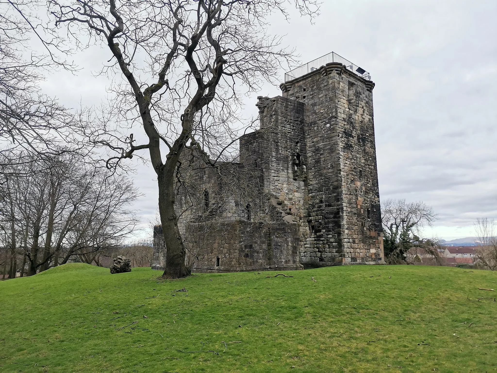 Photo showing: Crookston Castle
