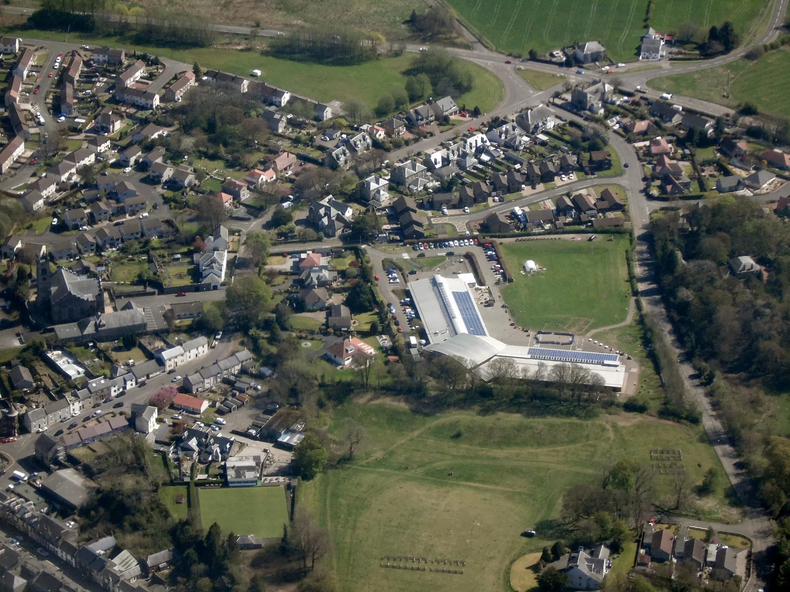 Photo showing: Beith from the air