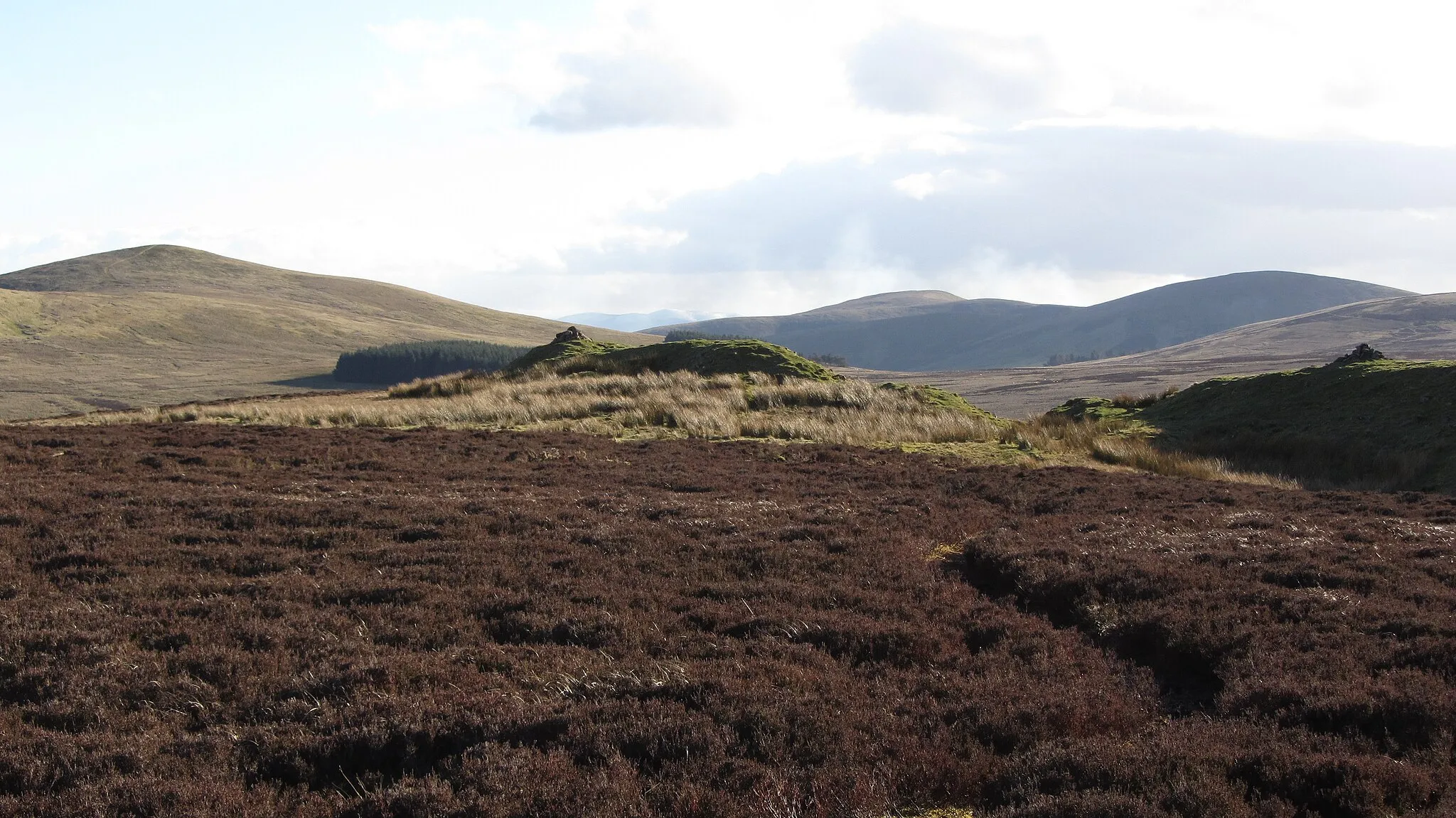 Photo showing: Old quarries near summit of Hare Hill