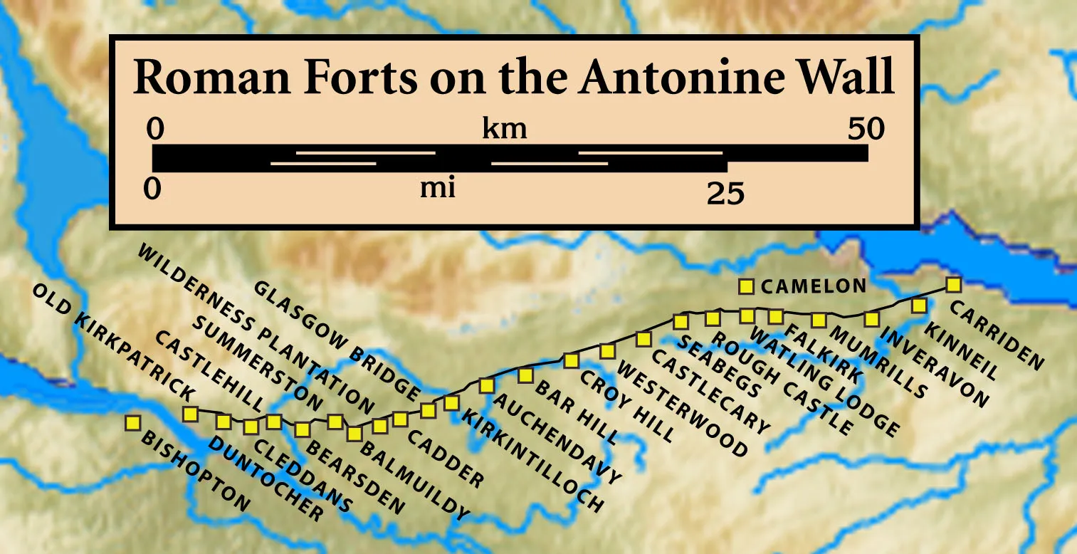 Photo showing: Roman Forts on the Antonine Wall