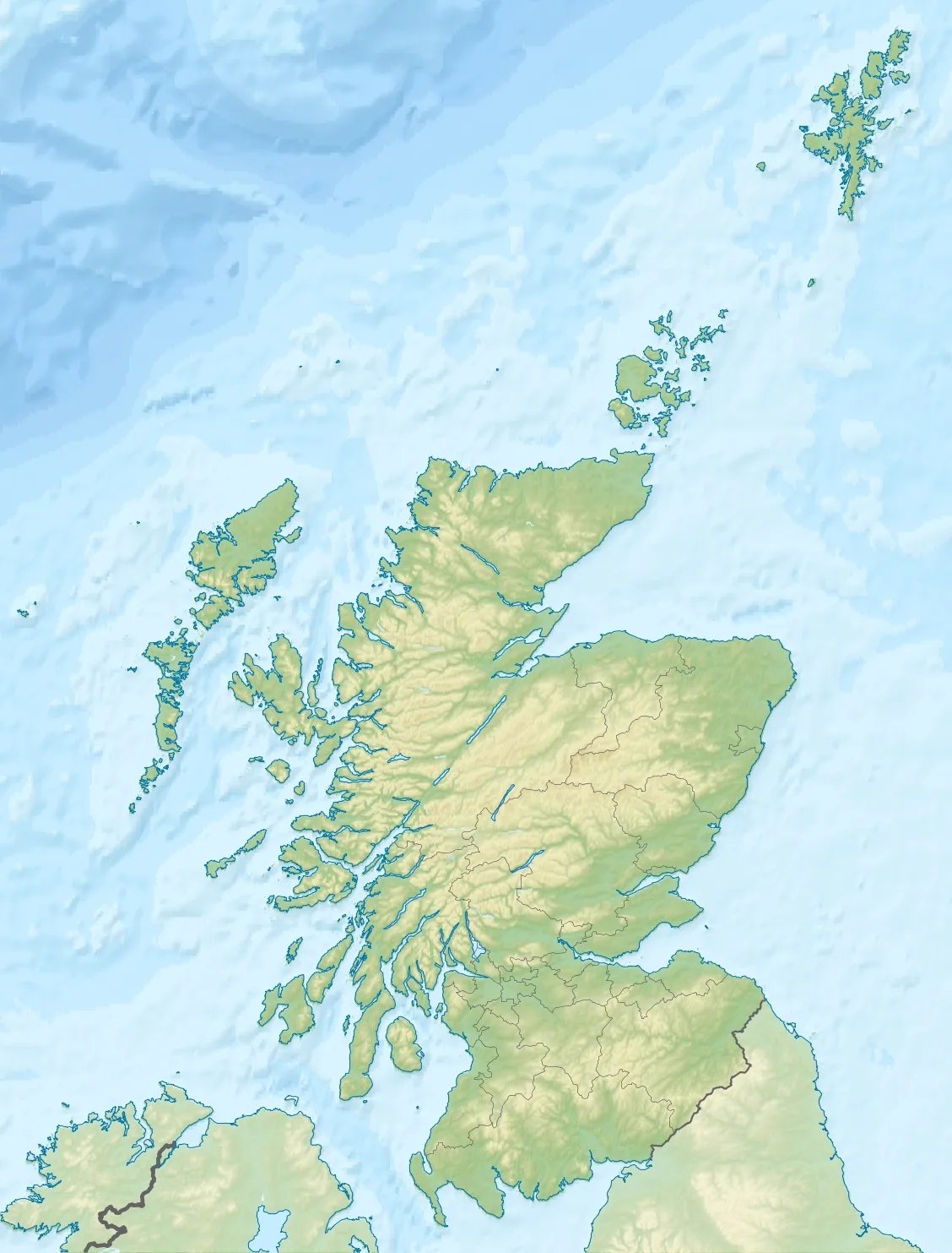 Photo showing: Location map of Scotland, United Kingdom