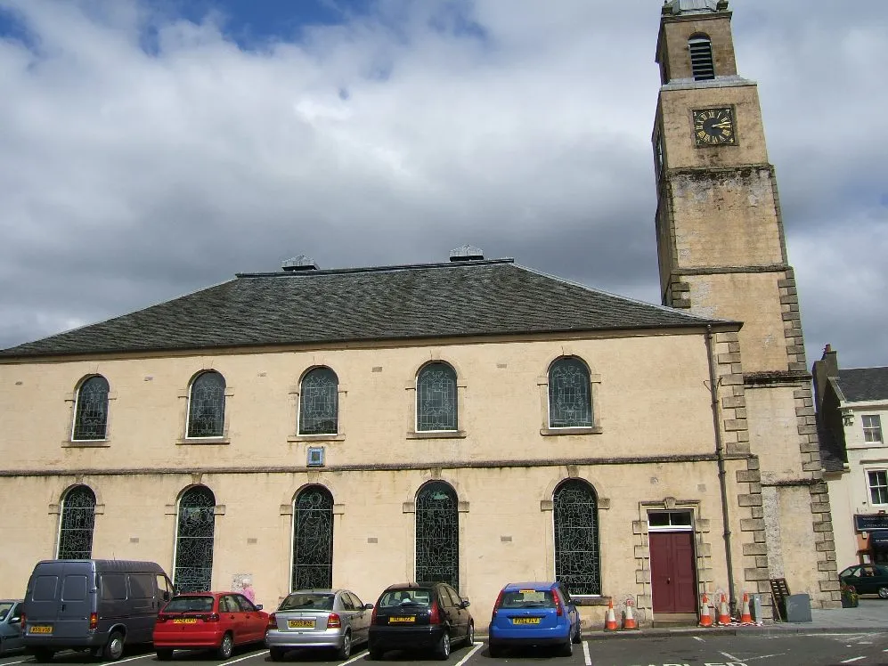 Photo showing: St Nicholas' Kirk, Lanark, Scotland