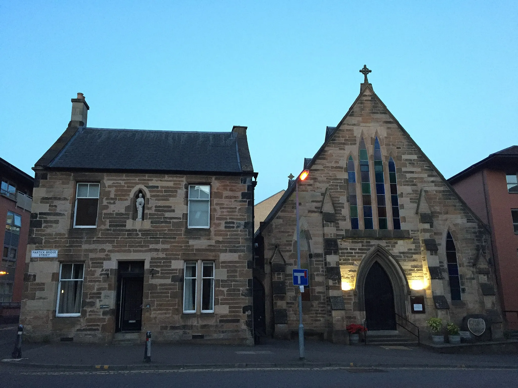 Photo showing: Partick Bridge Street, St Simon's Rc Church, Presbytery