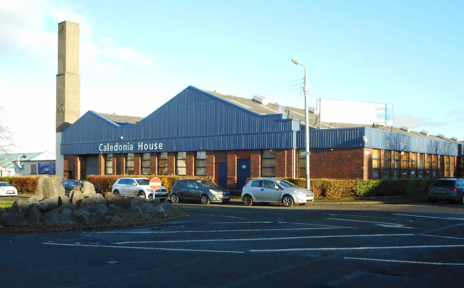 Photo showing: Caledonia House, Thornliebank Industrial Estate