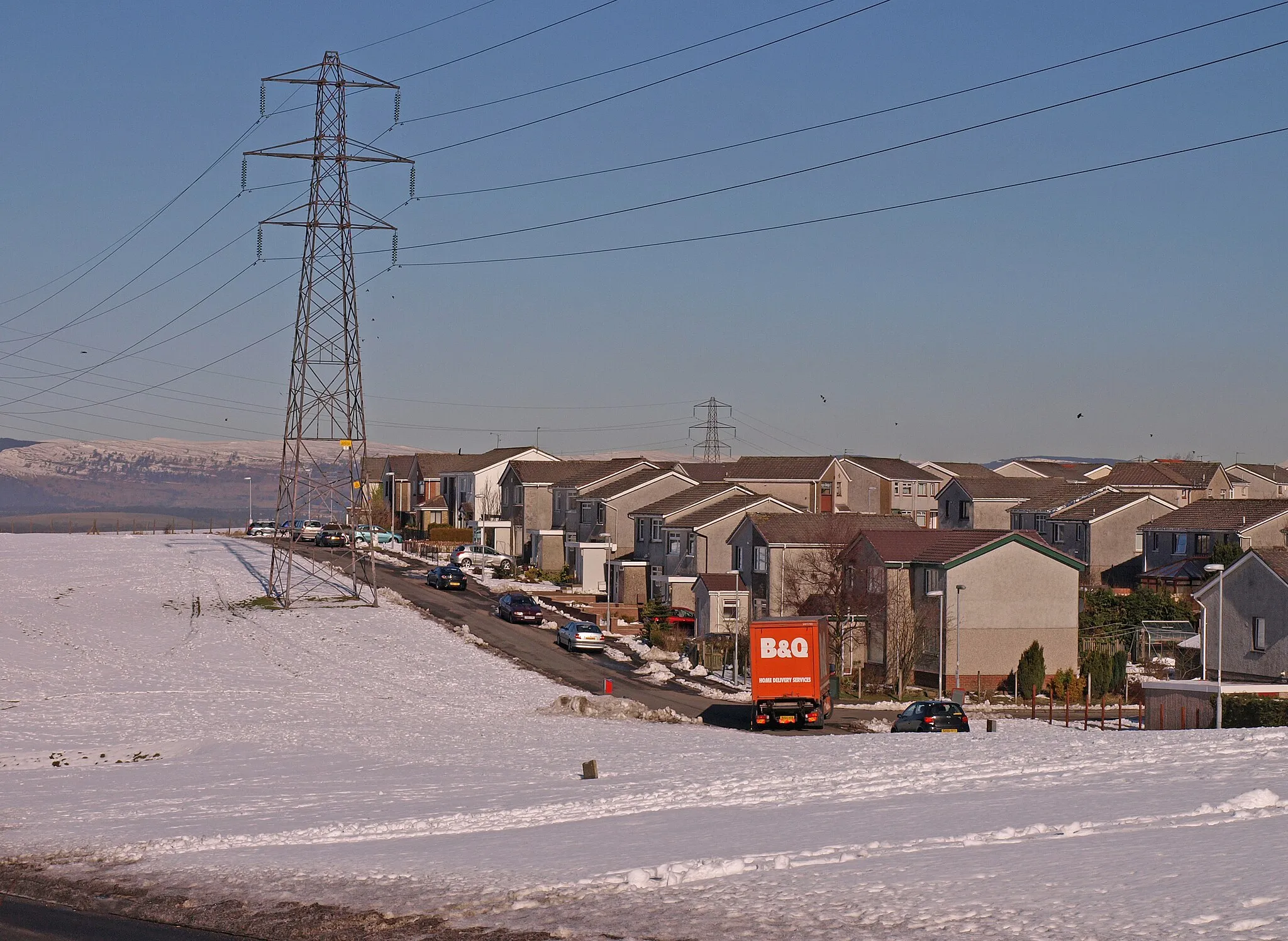 Photo showing: Outskirts of Foxbar View from Foxbar Road. Kilpatrick Hills in the distance.