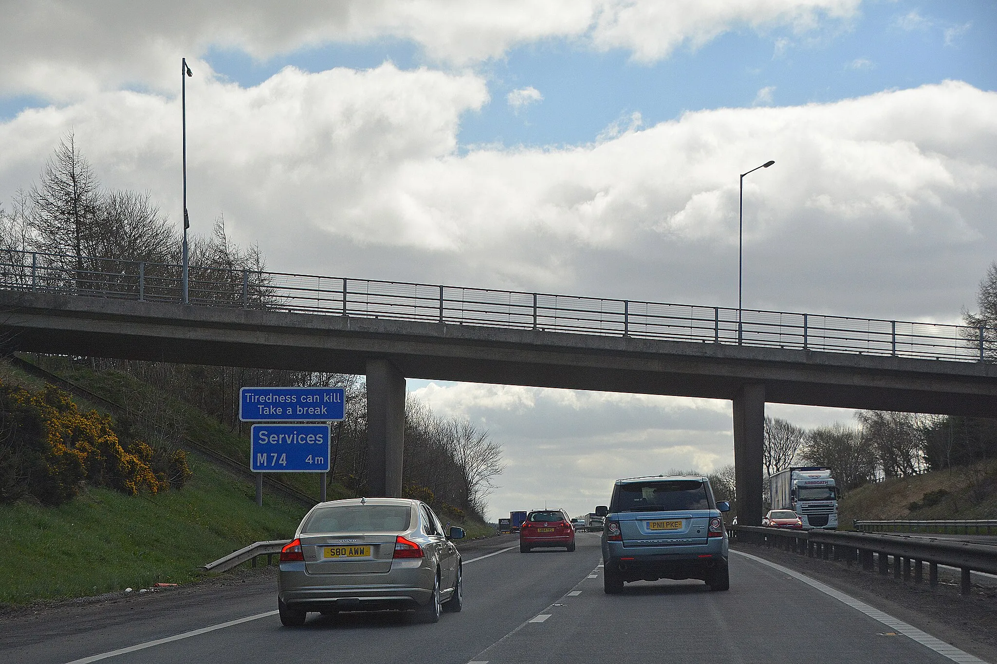 Photo showing: South Lanarkshire : The M74 Motorway