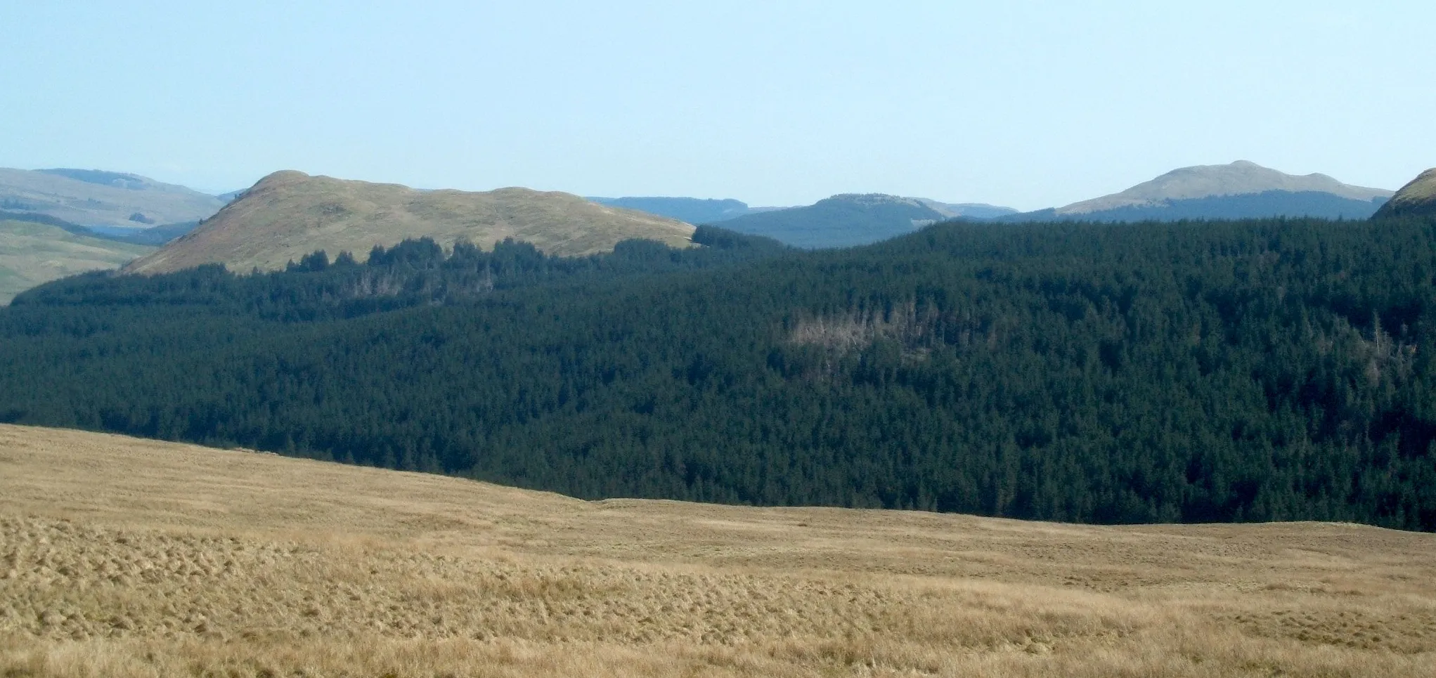 Photo showing: Dungoil and Meikle Bin from the West