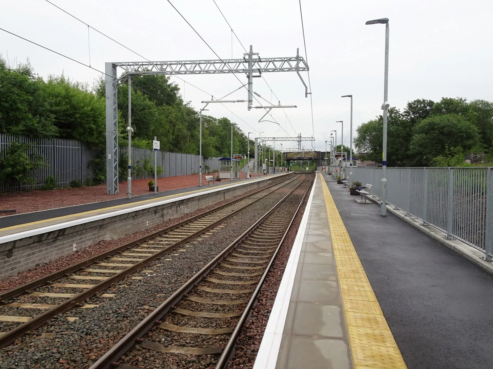 Photo showing: Carfin railway station, Lanarkshire