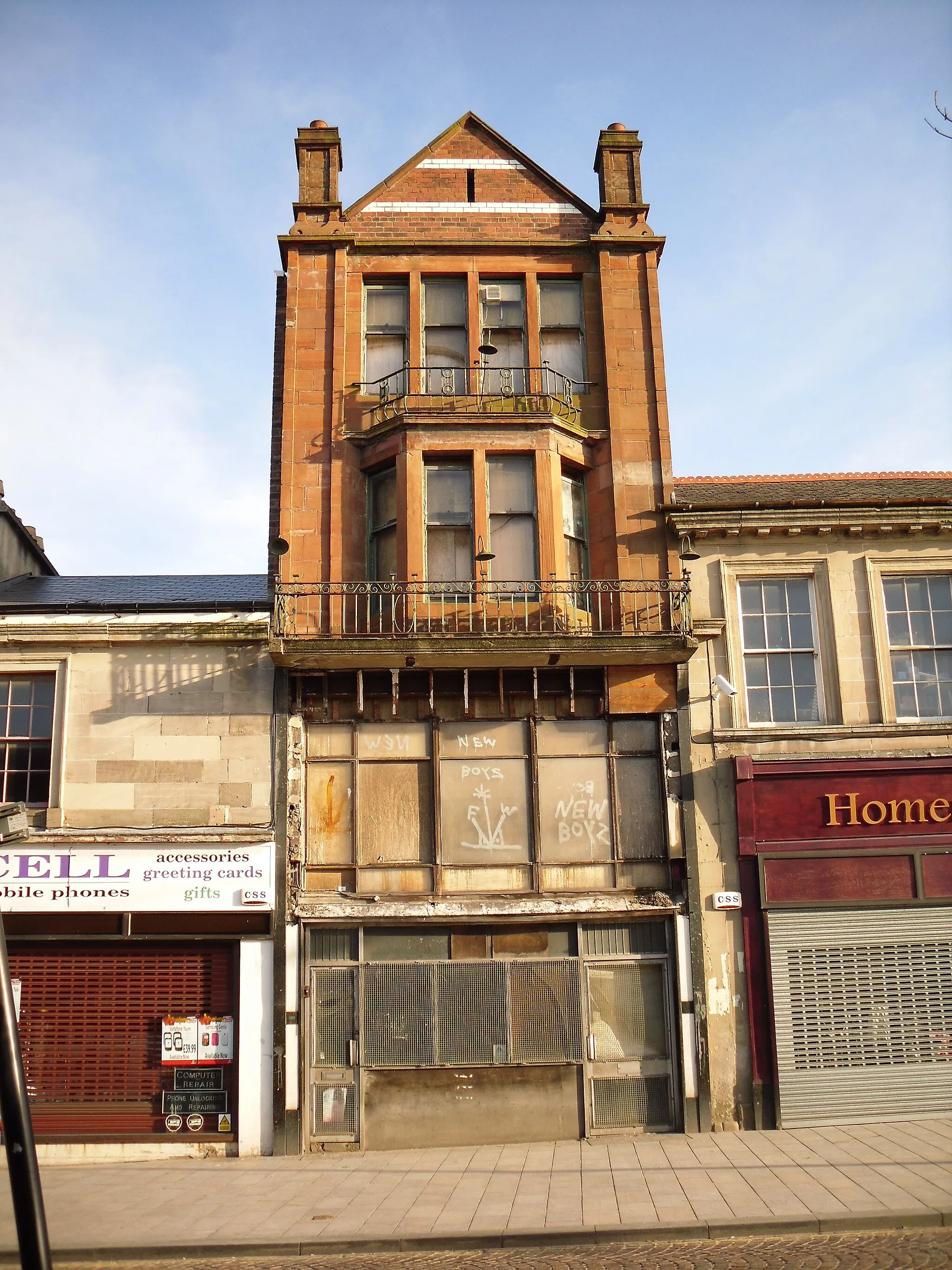 Photo showing: Derelict Building in Coatbridge Town Centre
