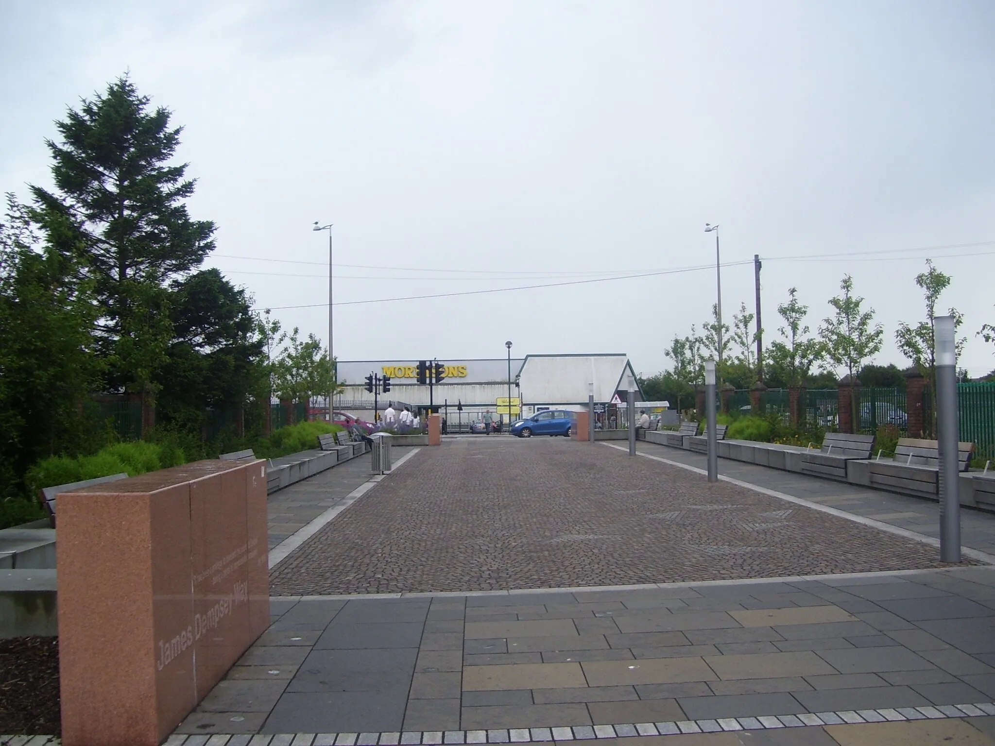 Photo showing: Passageway to Morrisons