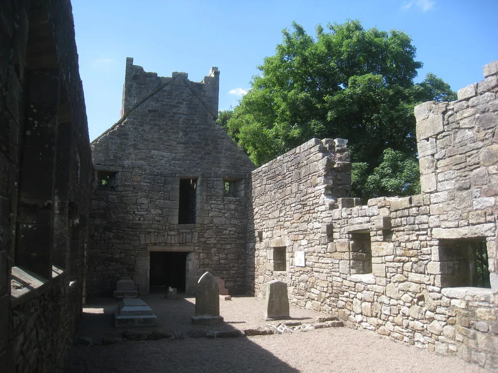 Photo showing: Castle Semple Collegiate church, interior looking west