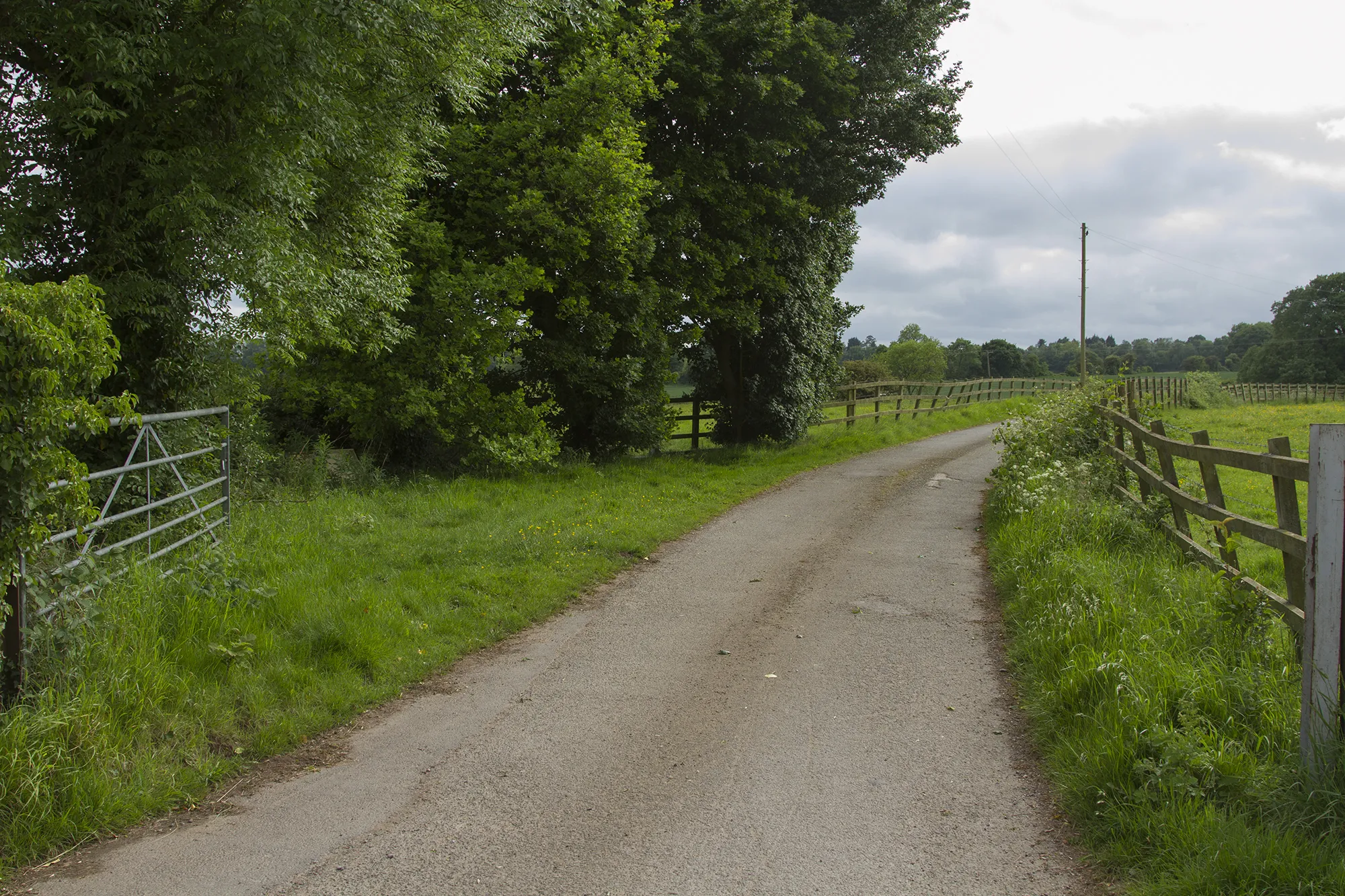 Photo showing: A country Lane outside Coventry