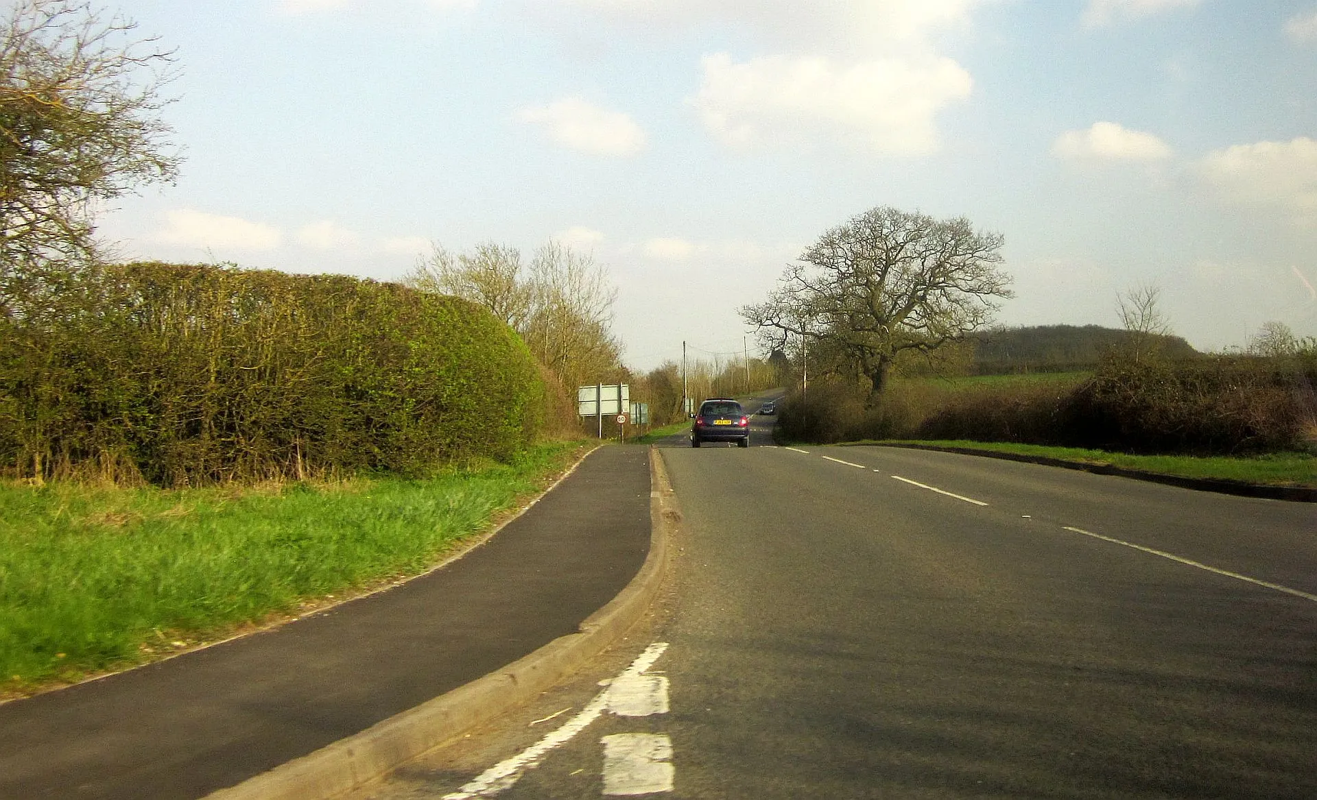 Photo showing: A422 at the Fosse Way